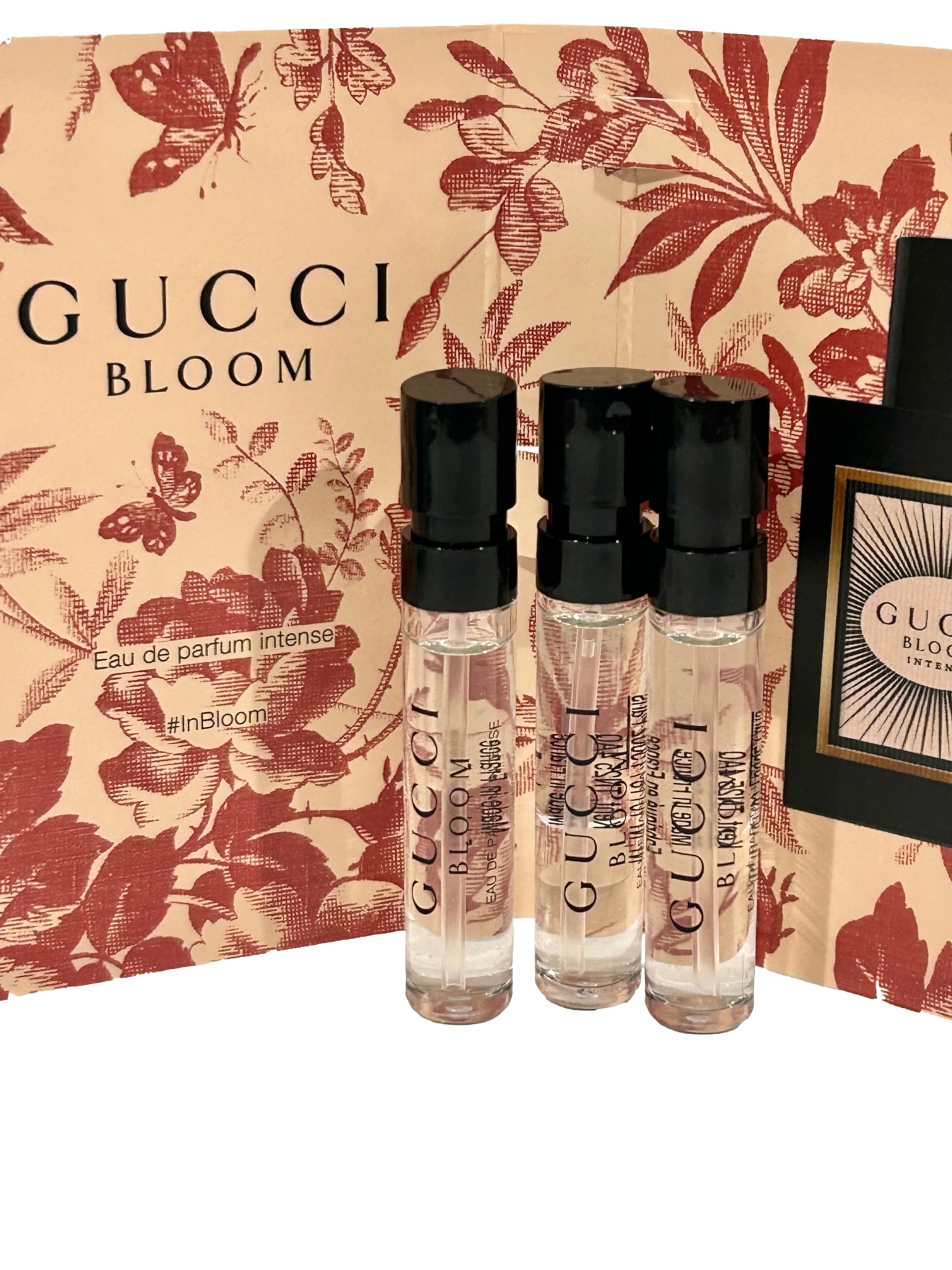 Gucci Bloom Sample Set – 3 Mini EDP Sprays (1.5 ml each) for Women