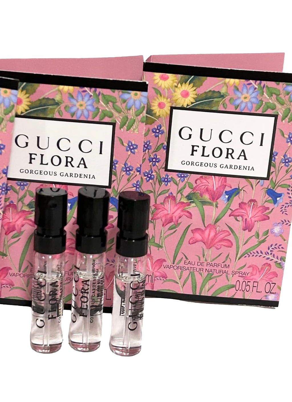 Gucci Flora Gorgeous Gardenia Sample Perfume Set – 3 Mini Sprays (1.5 ml each)