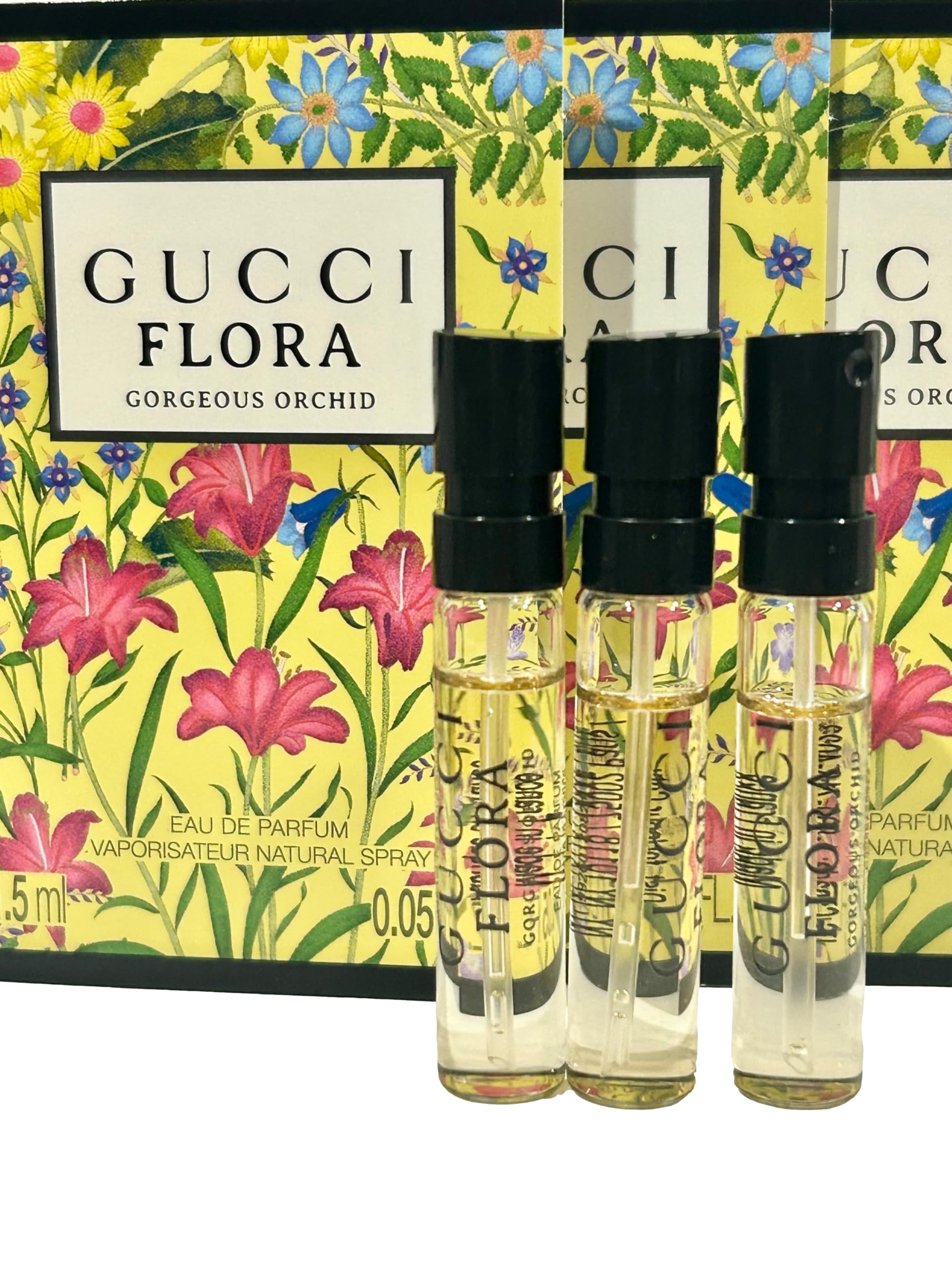 Gucci Flora Gorgeous Orchid 3x Mini Spray Set – 1.5ml EDP Travel Size