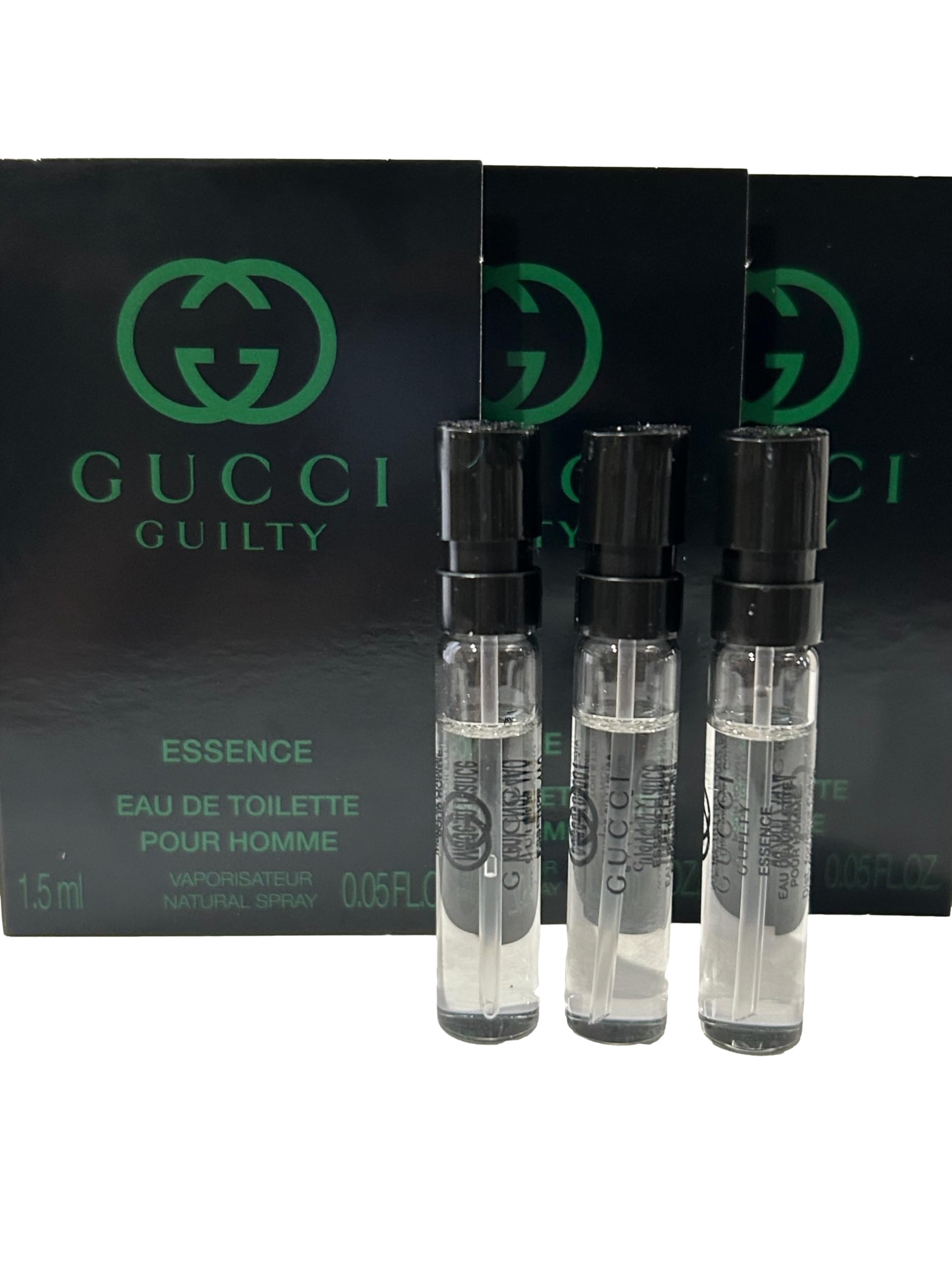 Gucci Guilty Essence Men EDT – Travel Size 1.5 ml (Set of 3)