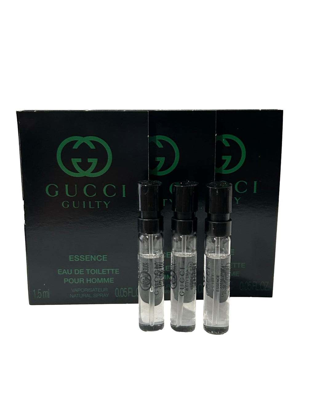 Gucci Guilty Essence Men EDT – Travel Size 1.5 ml (Set of 3)