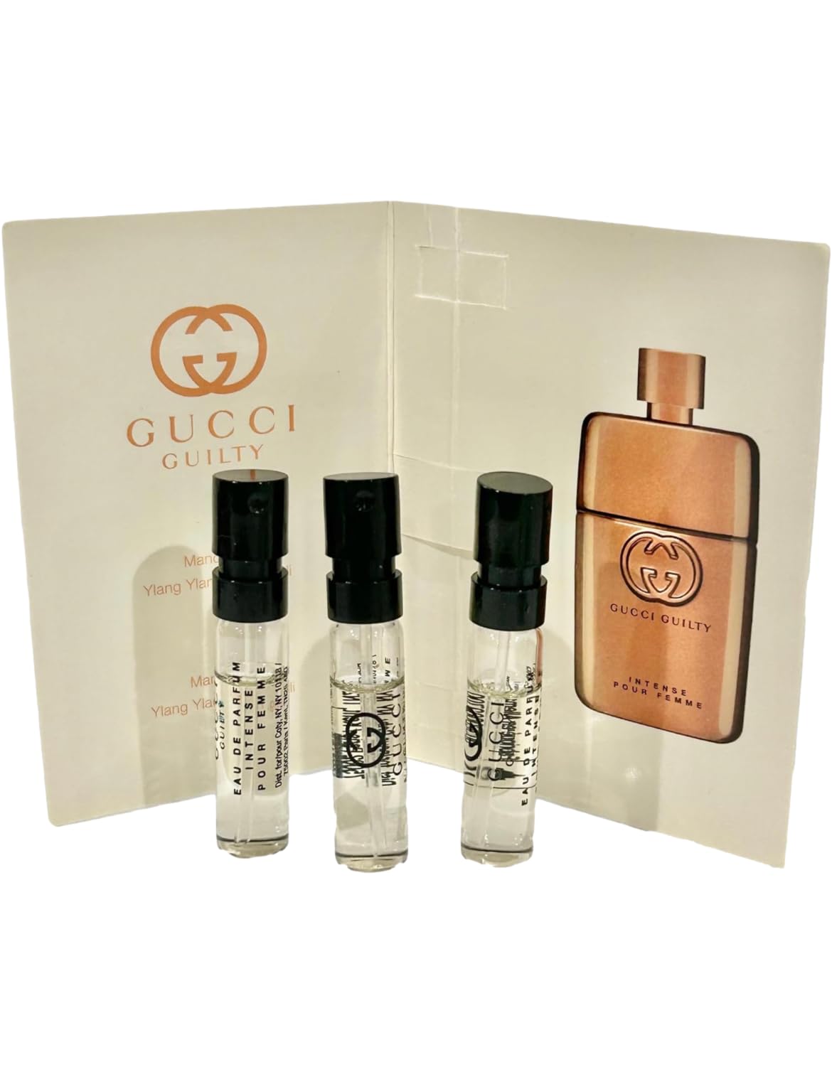 Gucci Guilty Intense Samples for Women – 1.5ml EDP x3 | Pour Femme