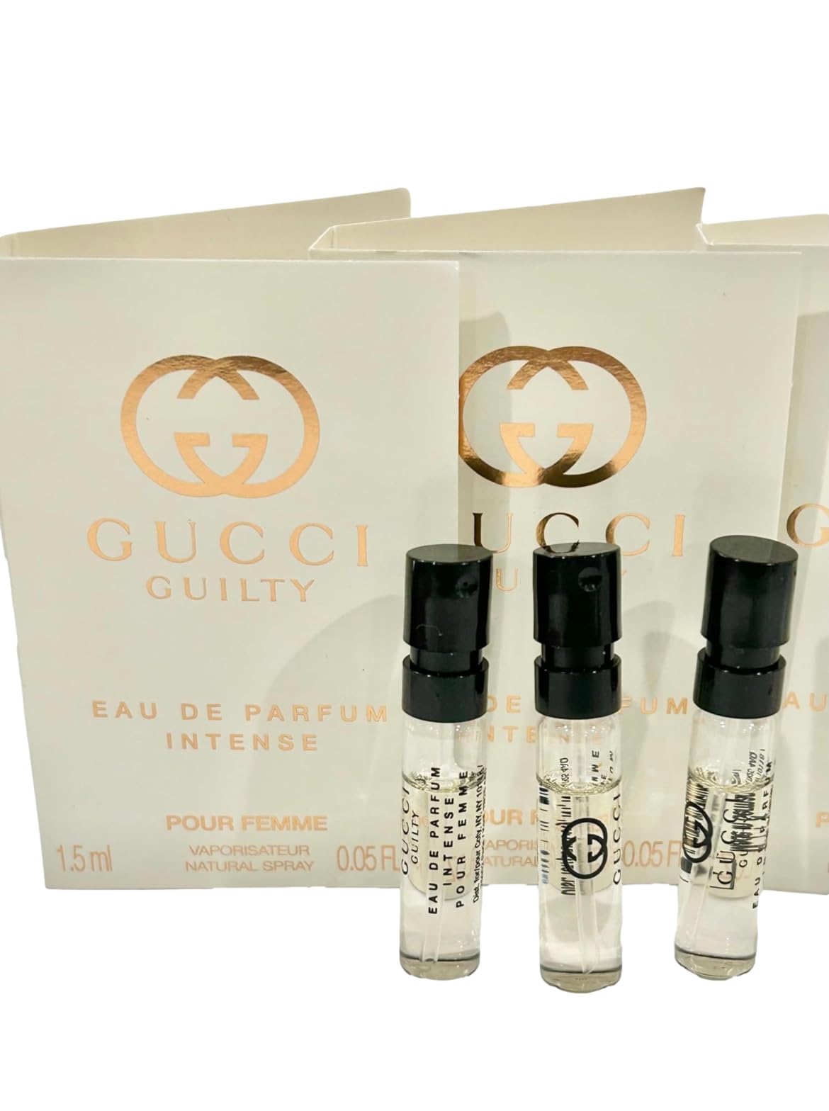 Gucci Guilty Intense Samples for Women – 1.5ml EDP x3 | Pour Femme