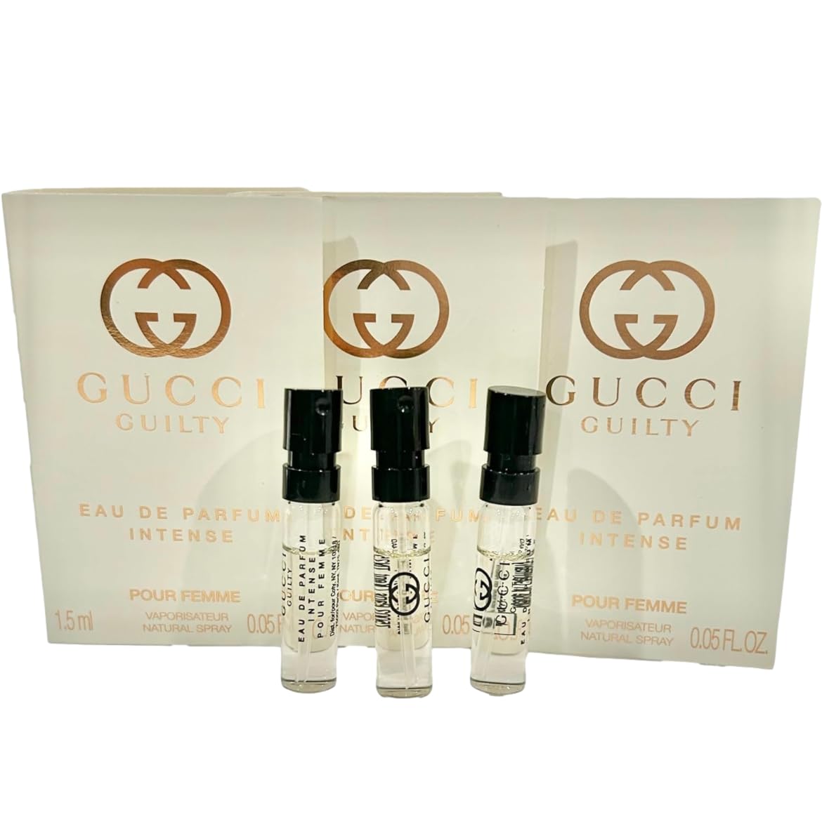 Gucci Guilty Intense Samples for Women – 1.5ml EDP x3 | Pour Femme