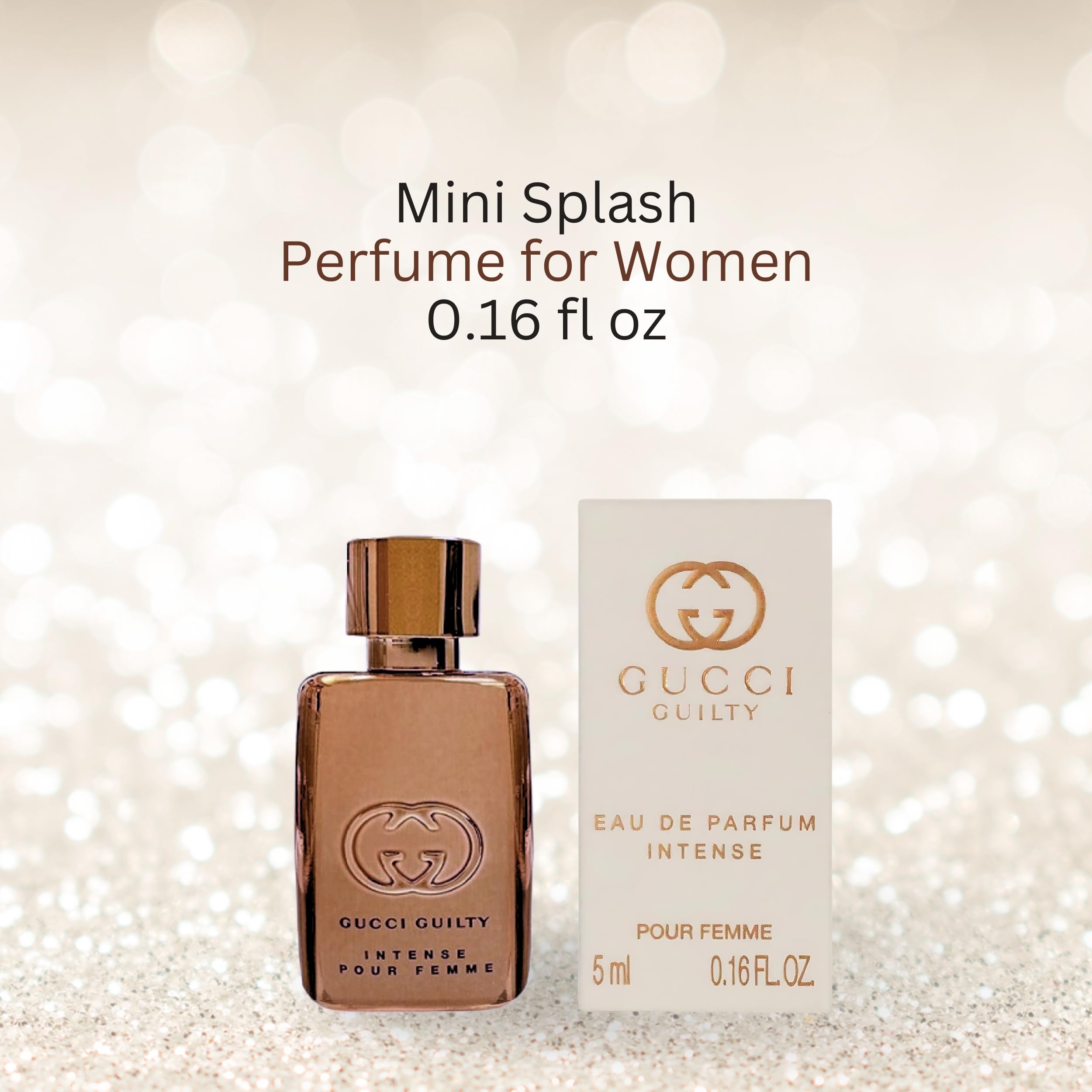 Gucci Guilty Intense Mini EDP Splash for Women – 0.16 Fl Oz Travel Size