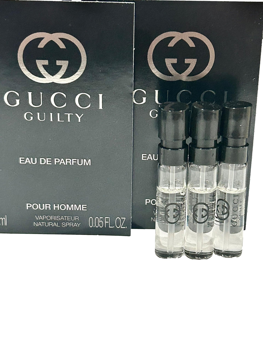Gucci Guilty PARFUM Sample Set for Men – 3 x 1.5 ml Travel Sprays