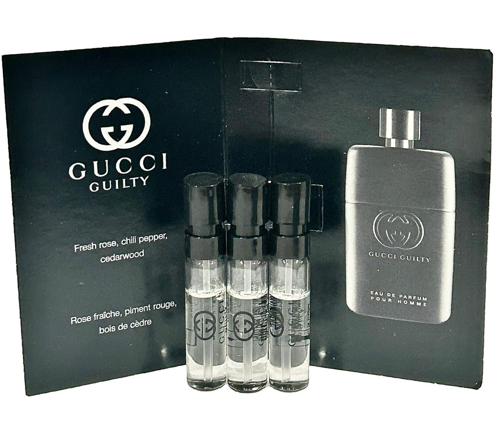 Gucci Guilty PARFUM Sample Set for Men – 3 x 1.5 ml Travel Sprays