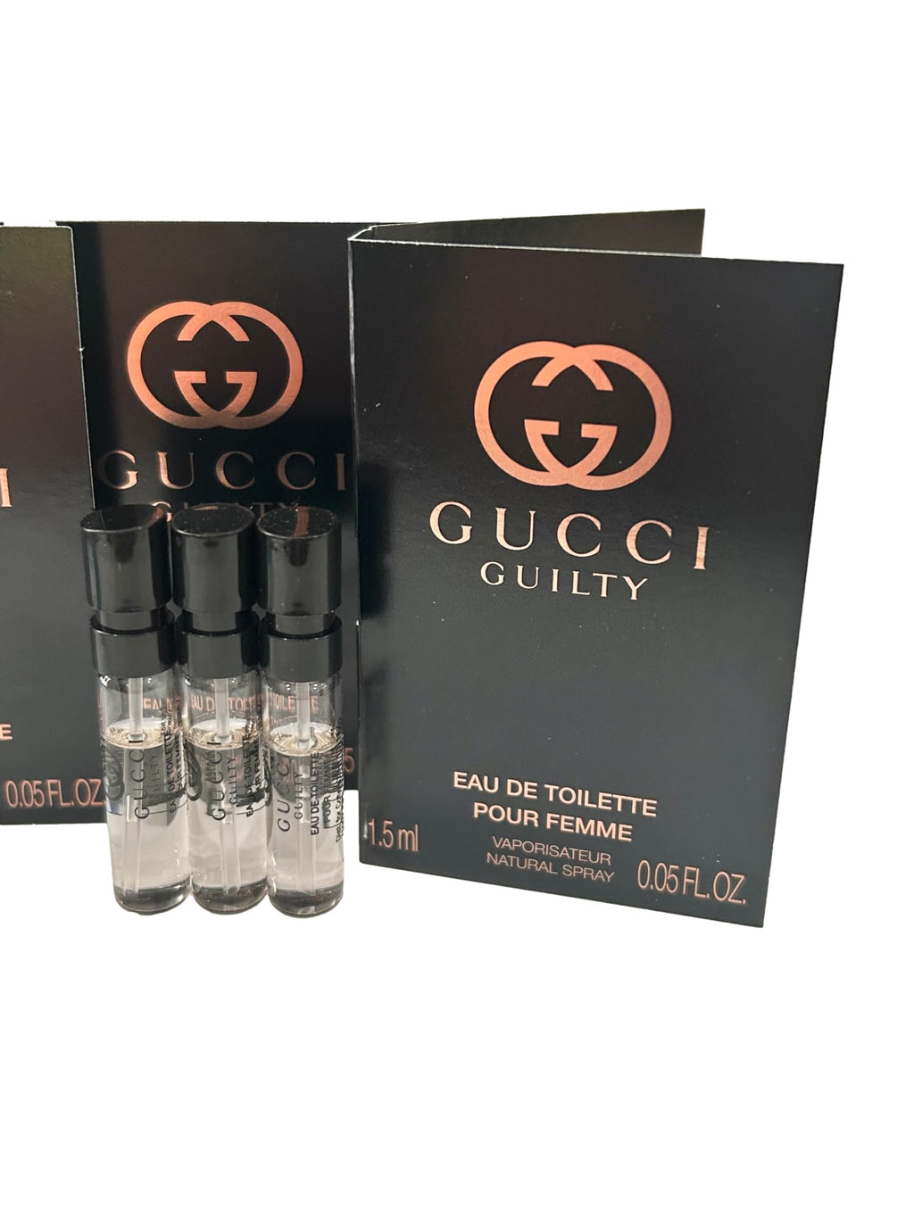 Gucci Guilty Sample Women EDT — Travel-Size Set of 3 (1.5 ml each)