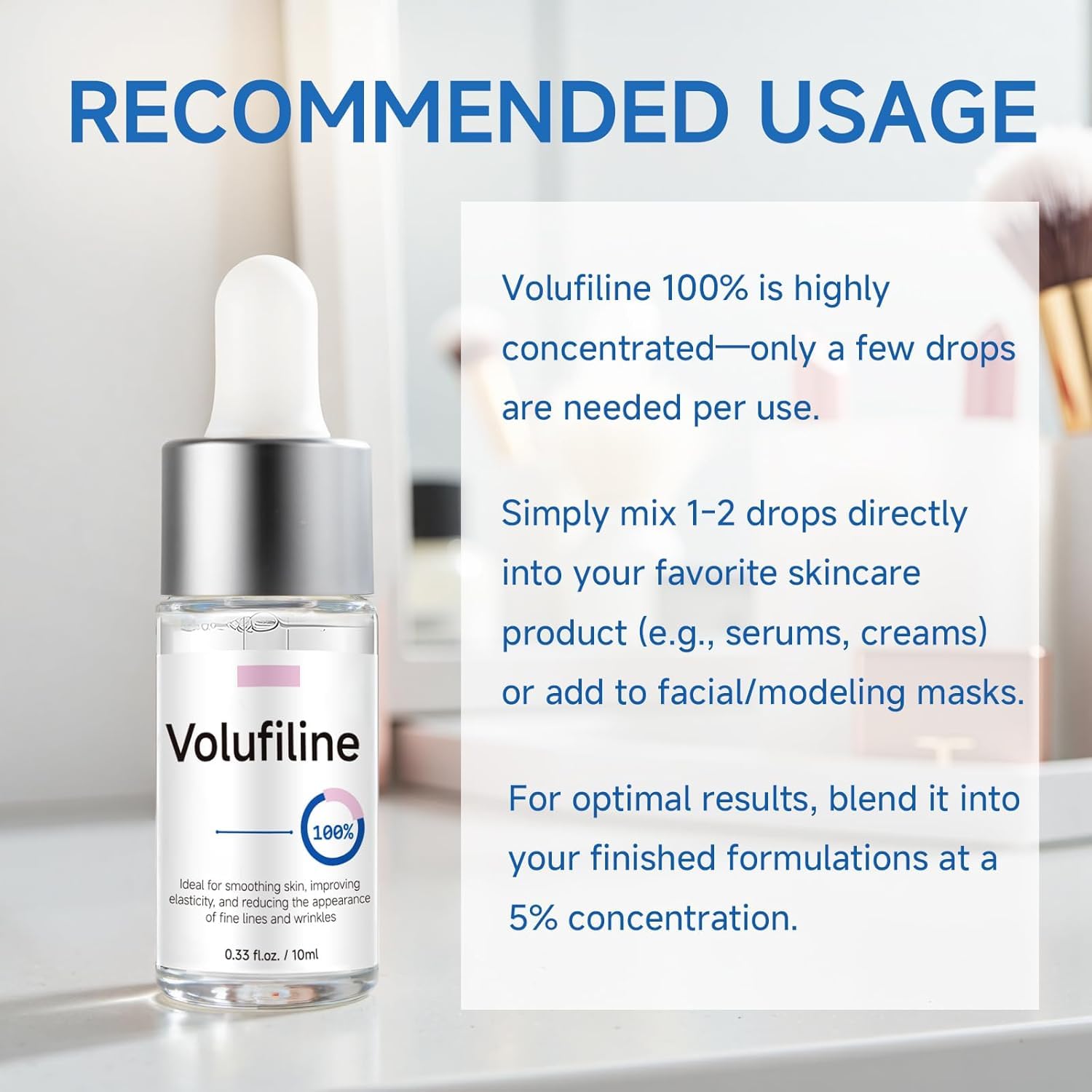 GUDE GUDE Volufiline Serum – 2x10ml Ampoules for Hydration, Elasticity & Under-Eye Use