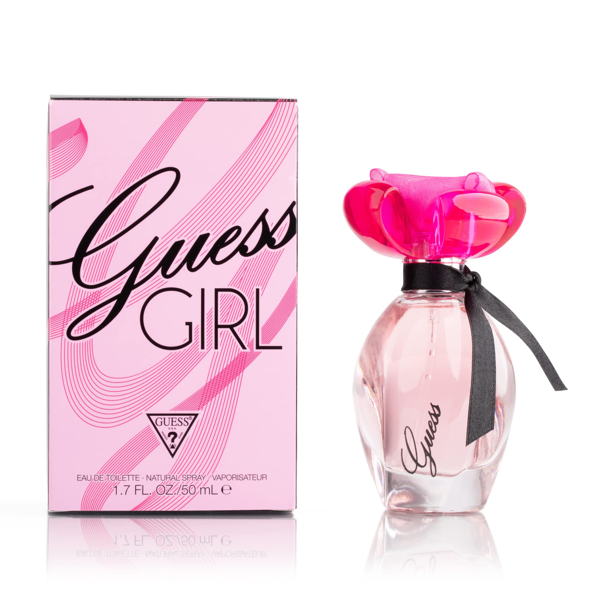 GUESS Girl Eau de Toilette, 1.7 Fl Oz – Floral-Fruity Scent for Women