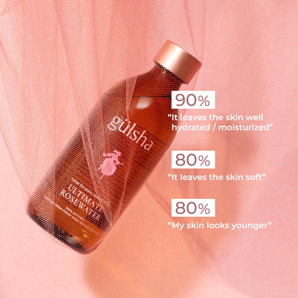 gülsha Ultimate Rosewater – 100% Natural Rosa Damascena Facial Mist, 250ml