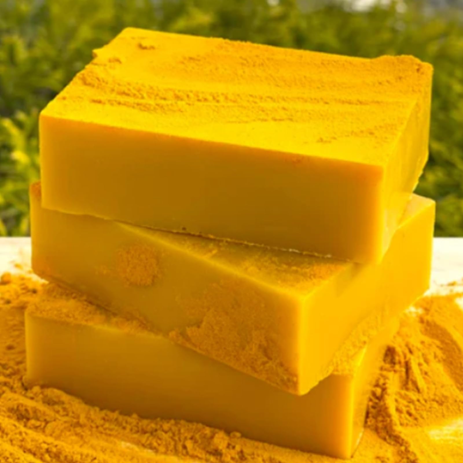 guluxly Lemon Turmeric Soap | Face & Body Bar with Fresh Lemon