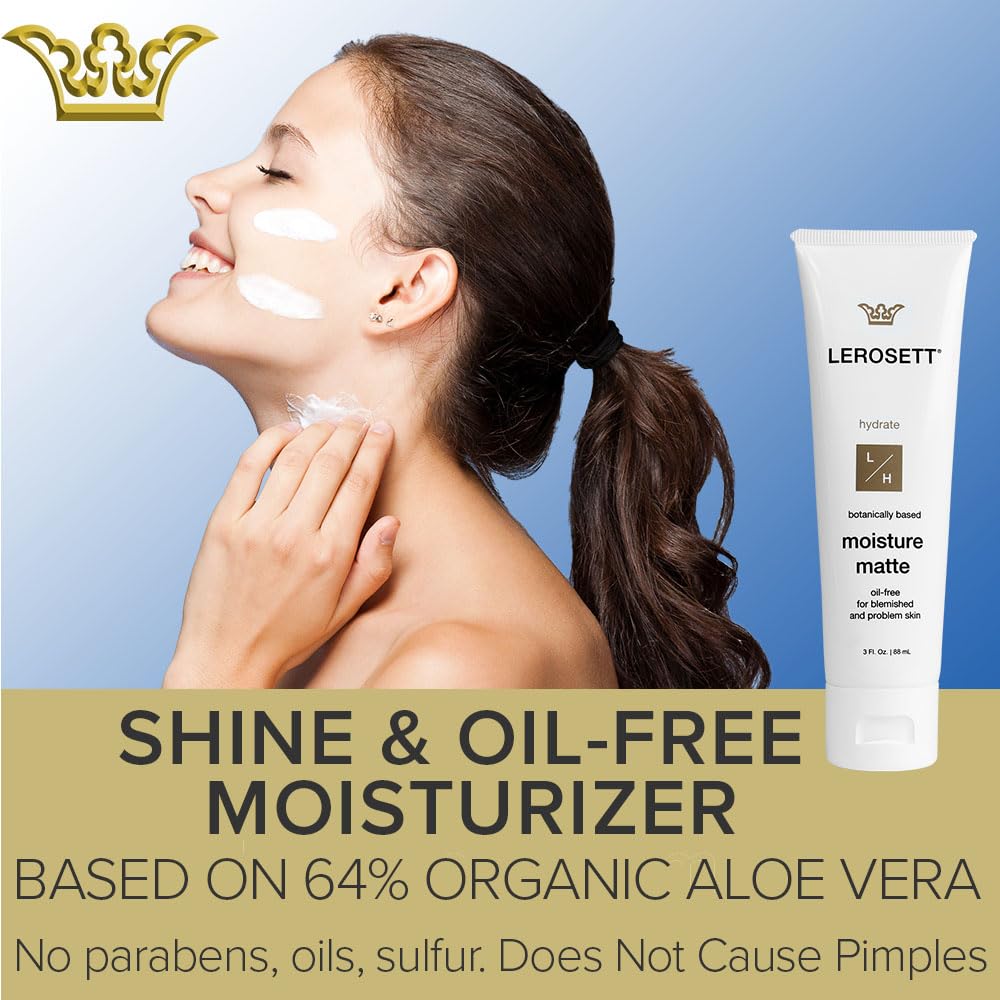 Gunilla Of Sweden LEROSETT Oil-Free Moisturizer — Matte Hydration for Oily & Sensitive Skin (3 oz)