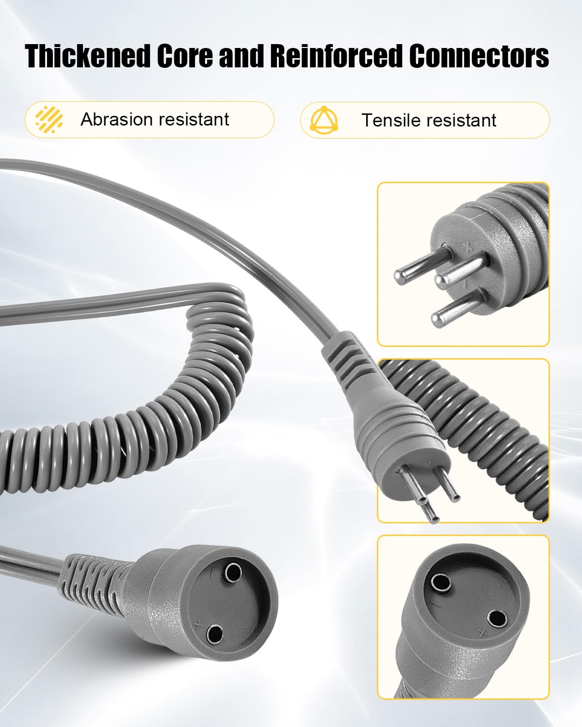 GUQVKI Nail Drill Motor Power Cord for Mani-Pro KP60 – Flexible, Durable Cable