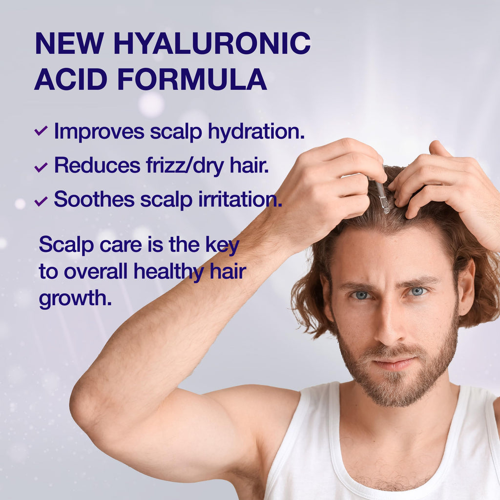 Guyology Labs Hair Growth Serum – 4% AnaGain™, Biotin & Caffeine | Dermatologist Recommended