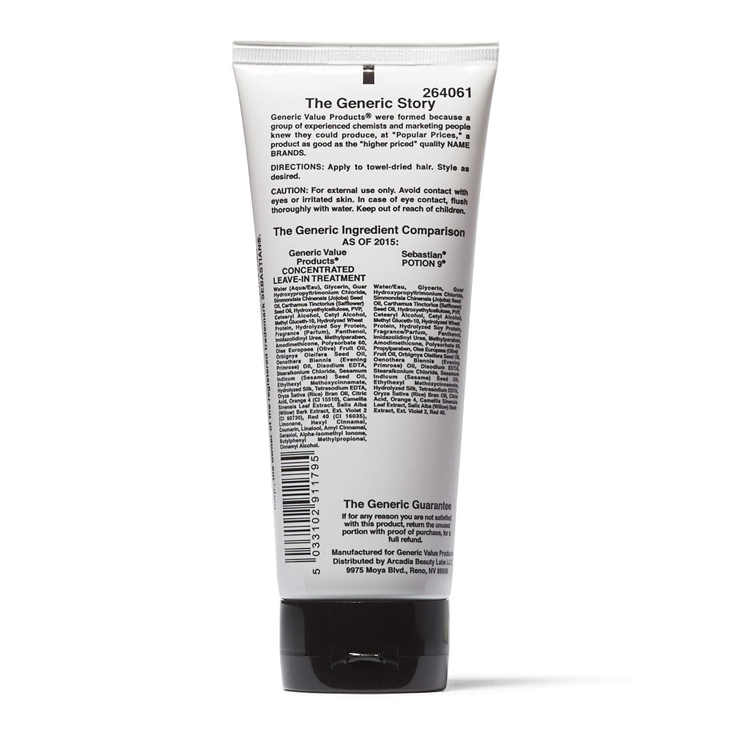 Generic Value Products Concentrated Leave-In Conditioner Treatment – Nourishes, Revitalizes, and Supports Damaged Hair (6.8 oz)