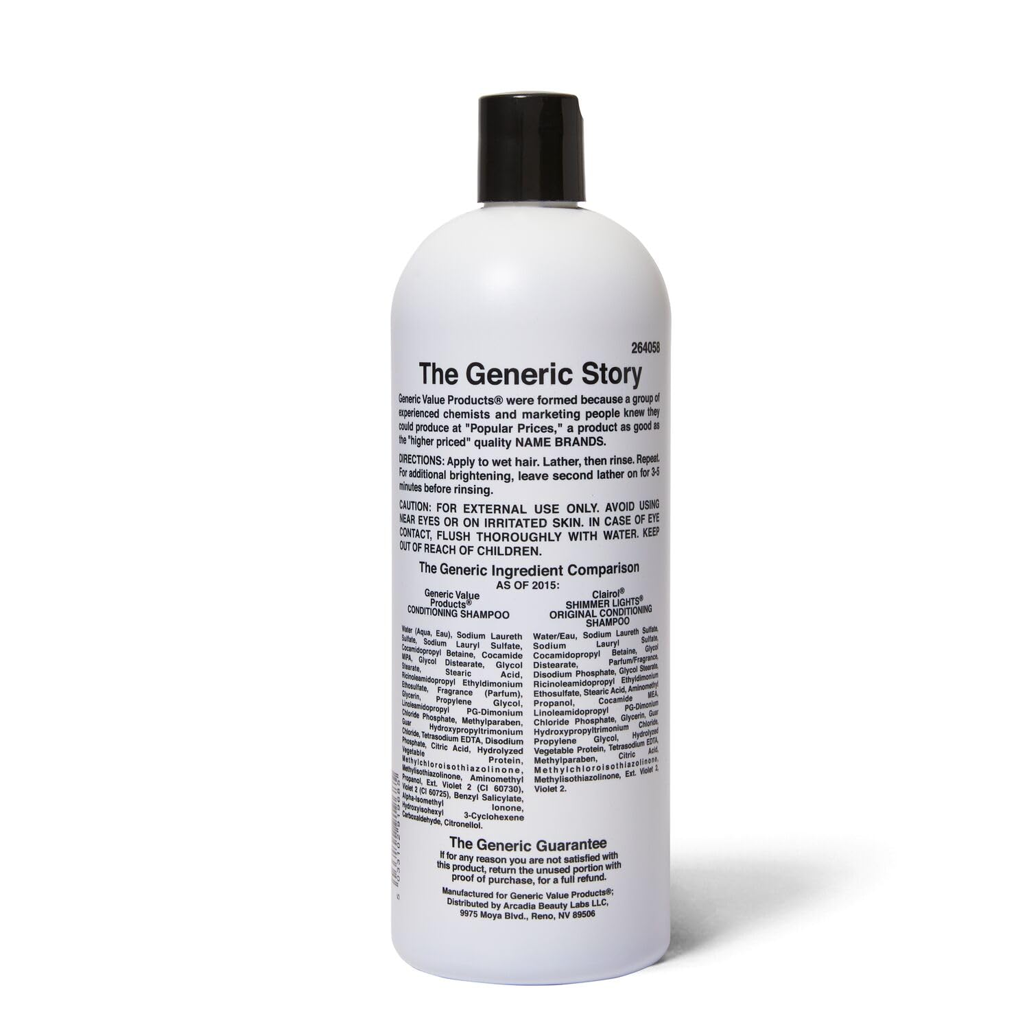 GVP Conditioning Purple Shampoo – Tones Brassiness, Brightens Highlights, Removes Yellow Tones (33.8 oz) | Generic Value Products