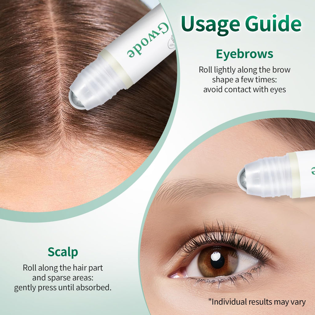 GWODE Rosemary Caffeine Scalp Serum Roll-On 25ml – 3% Rosemary Extract & 1% Caffeine