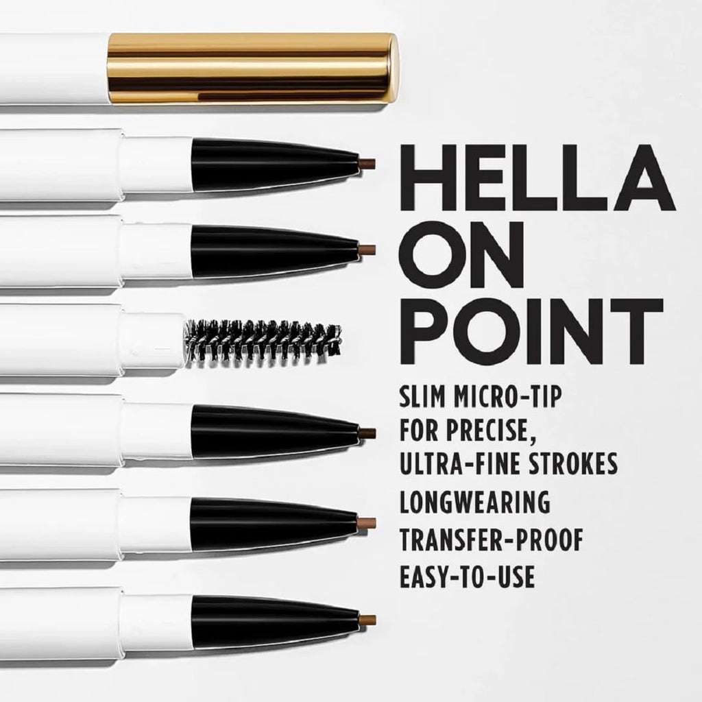 GXVE Hella On Point Ultra-Fine Eyebrow Pencil for Natural Feathery Brows