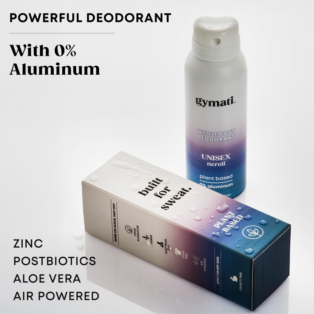 Gymati Natural Deodorant Body Spray – Aluminum-Free for Men & Women