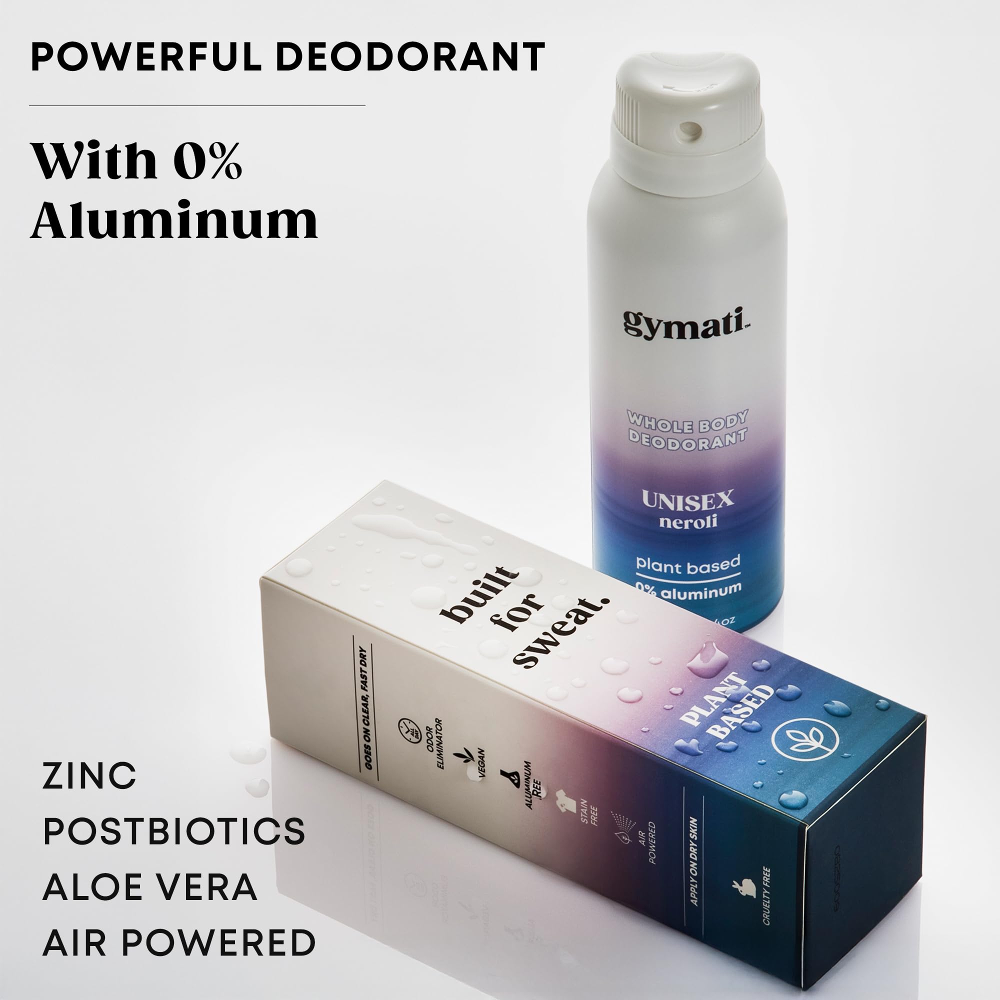 Gymati Natural Deodorant Body Spray – Aluminum-Free for Men & Women
