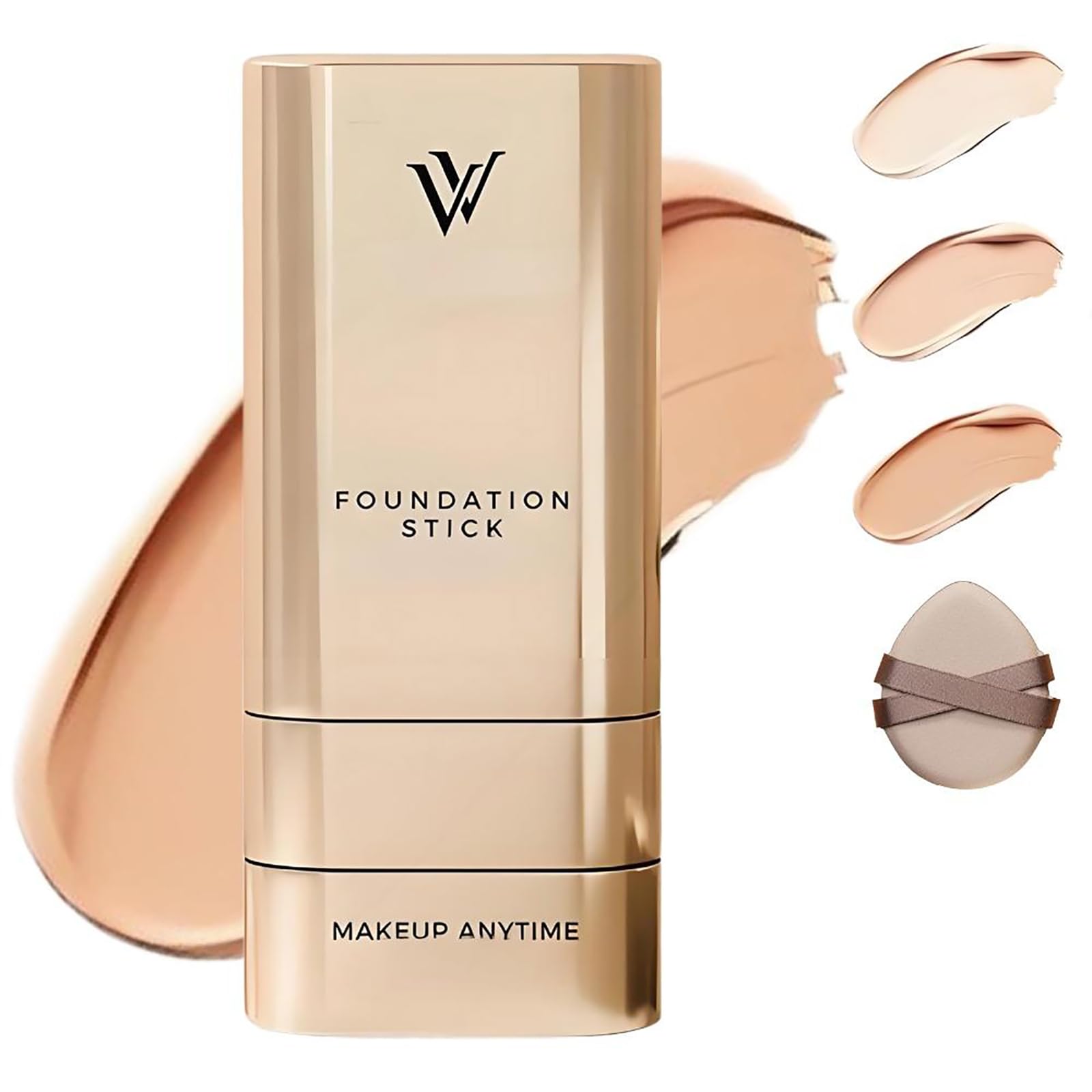 Gymfber Korean Foundation Stick – Dual-Head Brush, Longwear Waterproof Foundation (#2 Natural)