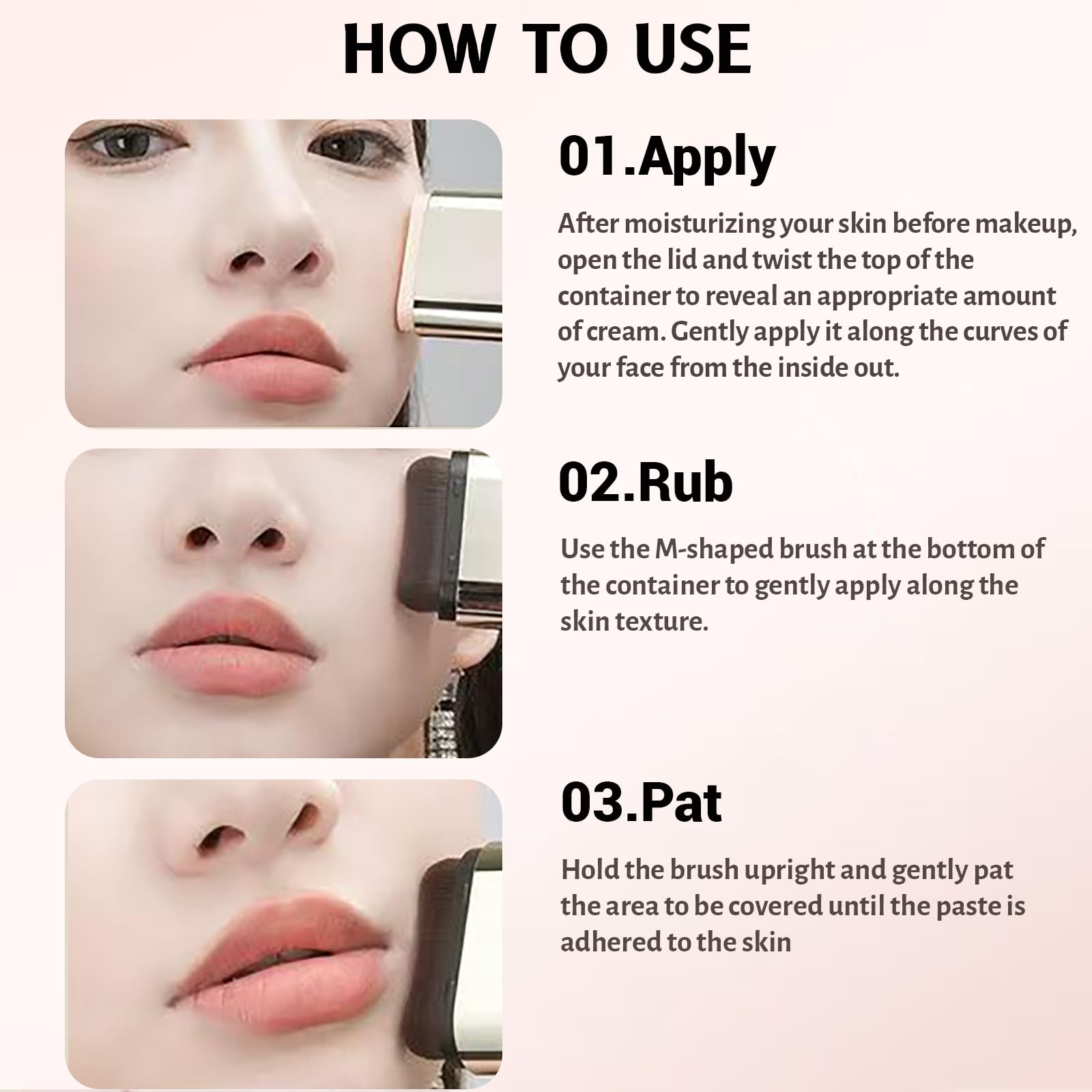 Gymfber Korean Foundation Stick #3 Warm Skin – Waterproof 2-in-1 Foundation & Concealer