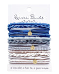 Gypsea Bands Hair Tie Bracelets La Jolla – Set of 12 (Men, Women & Kids)