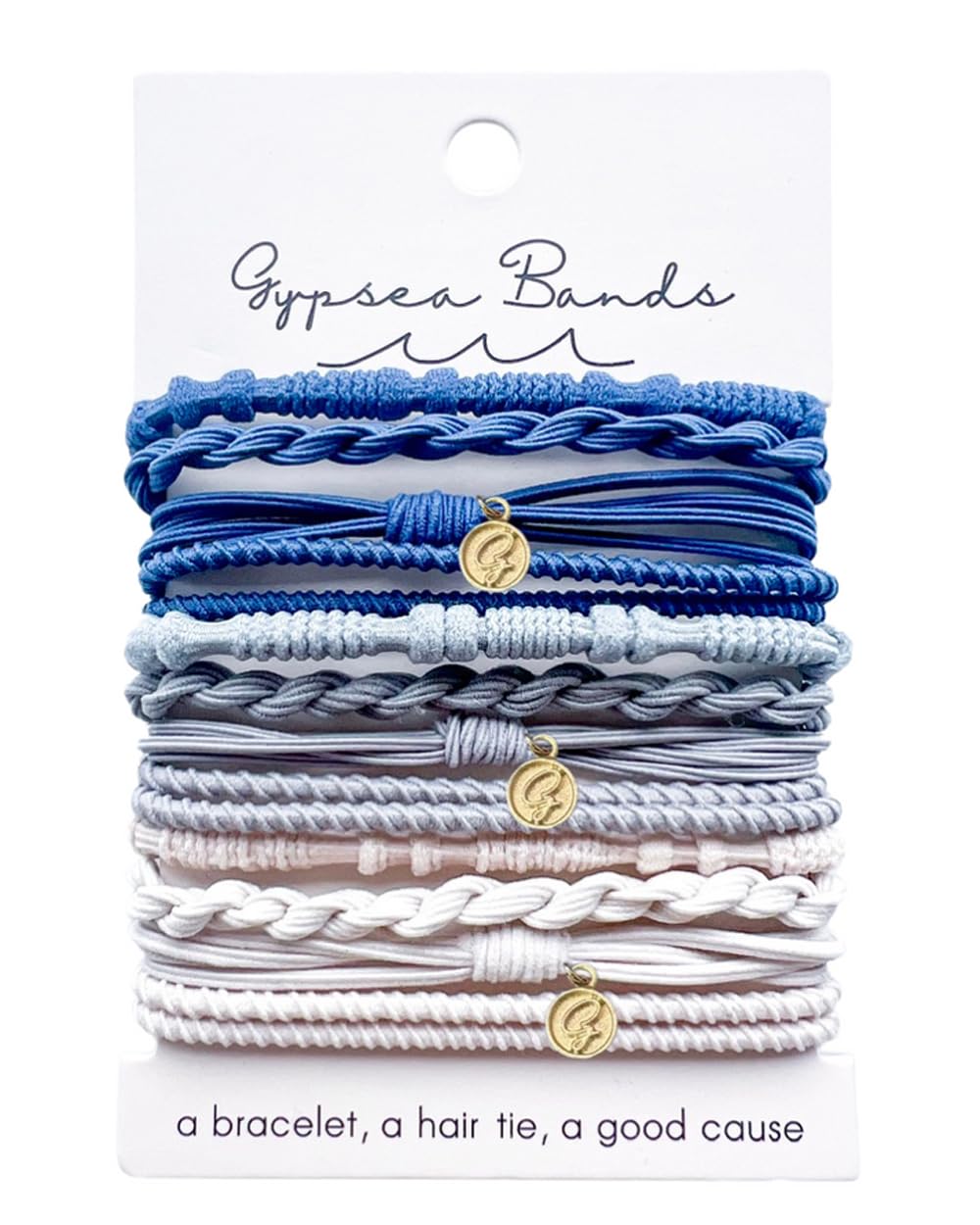 Gypsea Bands Hair Tie Bracelets La Jolla – Set of 12 (Men, Women & Kids)