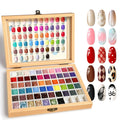 GZIXBDA Sponge Paint Patting Gel Polish Kit – 57 Colors for Ombre & French Manicure
