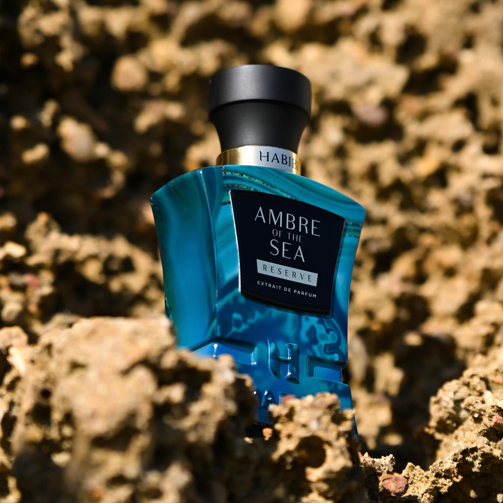 H HABIBI Ambre Of The Sea Extrait De Parfum – Unisex Long-Lasting Fragrance with Bergamot & Sea Salt (2.5 oz)