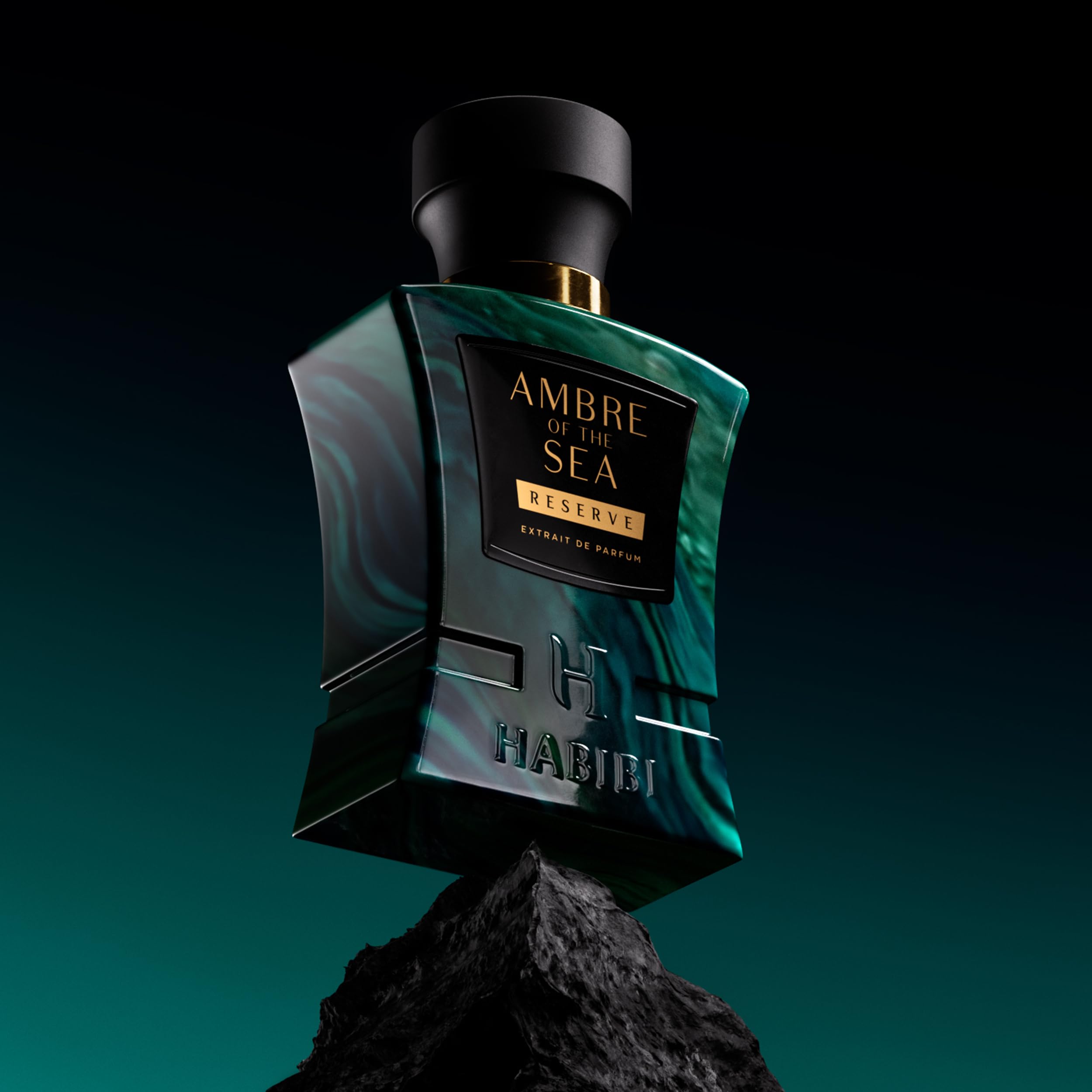 H HABIBI Ambre Of The Sea Extrait De Parfum – Unisex Long-Lasting Fragrance with Bergamot & Sea Salt (2.5 oz)