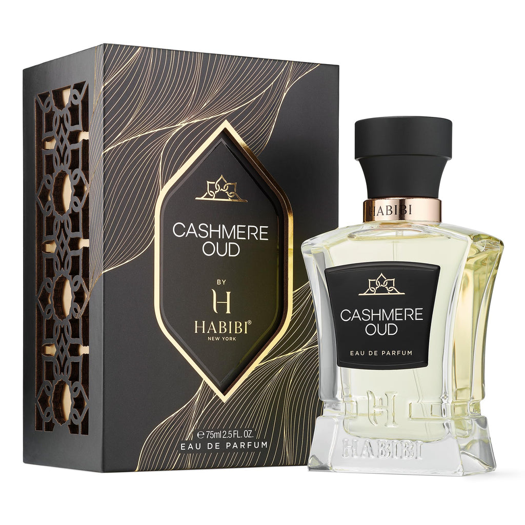 H HABIBI Cashmere Oud Perfume for Men – 75ml / 2.5 oz, Long-Lasting Arabian Cologne