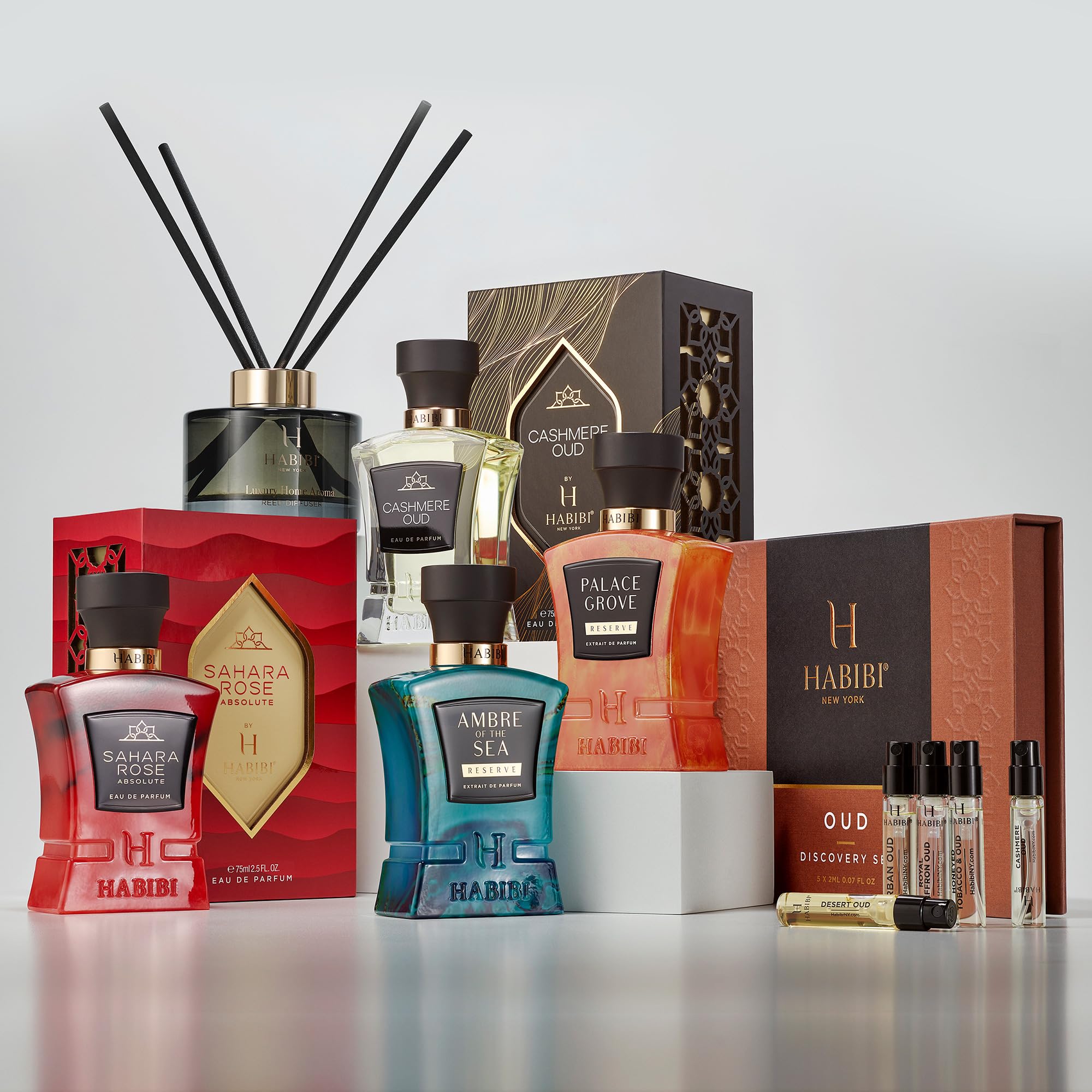 H HABIBI Cashmere Oud Perfume for Men – 75ml / 2.5 oz, Long-Lasting Arabian Cologne