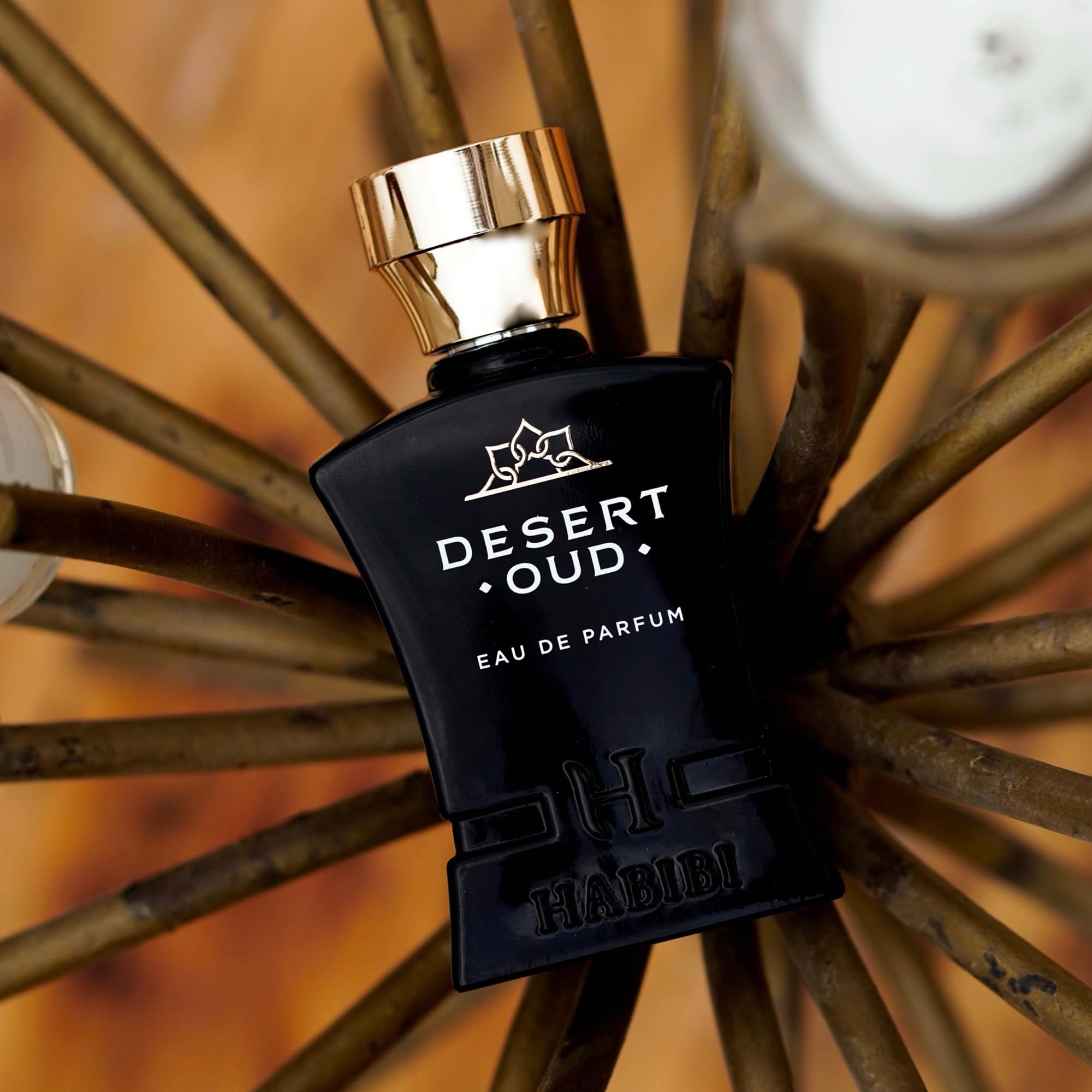 H HABIBI Desert Oud Perfume for Men – 2.5 oz / 75 ml Long-Lasting Floral Woody Arabian Cologne