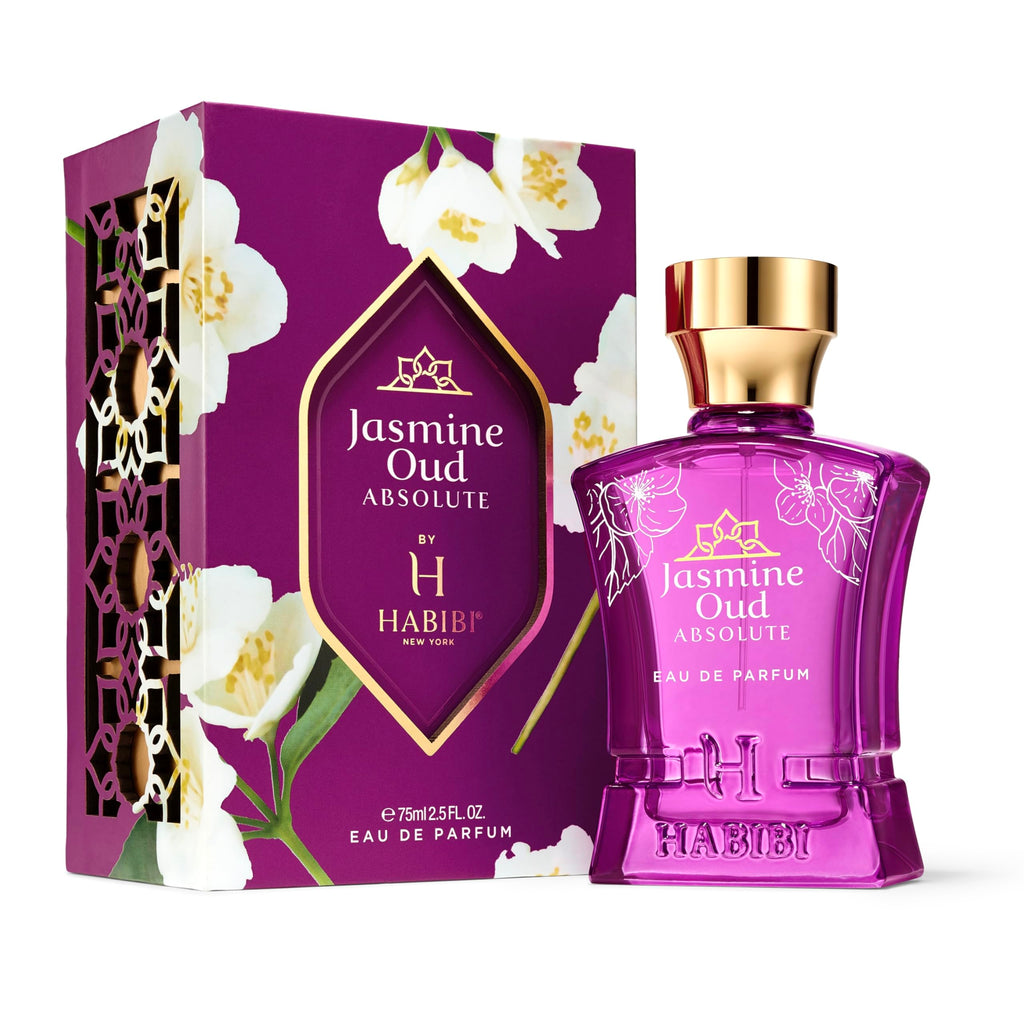 H HABIBI Jasmine Oud Absolute – Long-Lasting Arabian Perfume for Women, 75ml