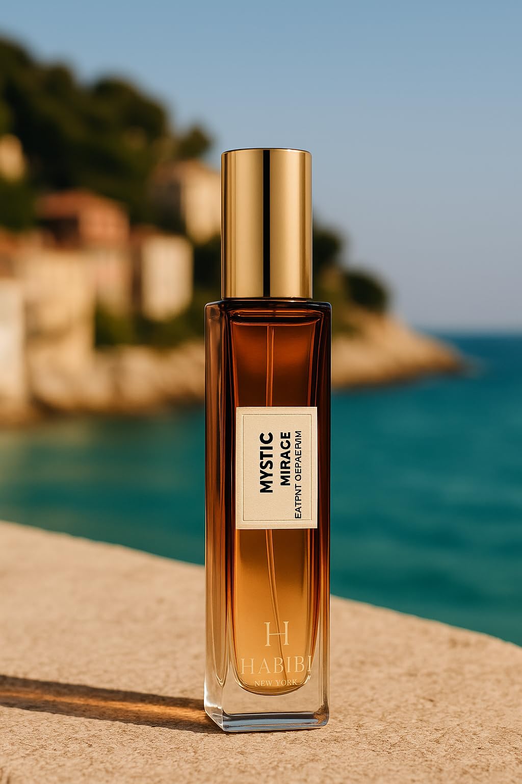 H HABIBI Mystic Mirage Extrait De Parfum – 10ml Travel Size Unisex Niche Scent with Leather Case