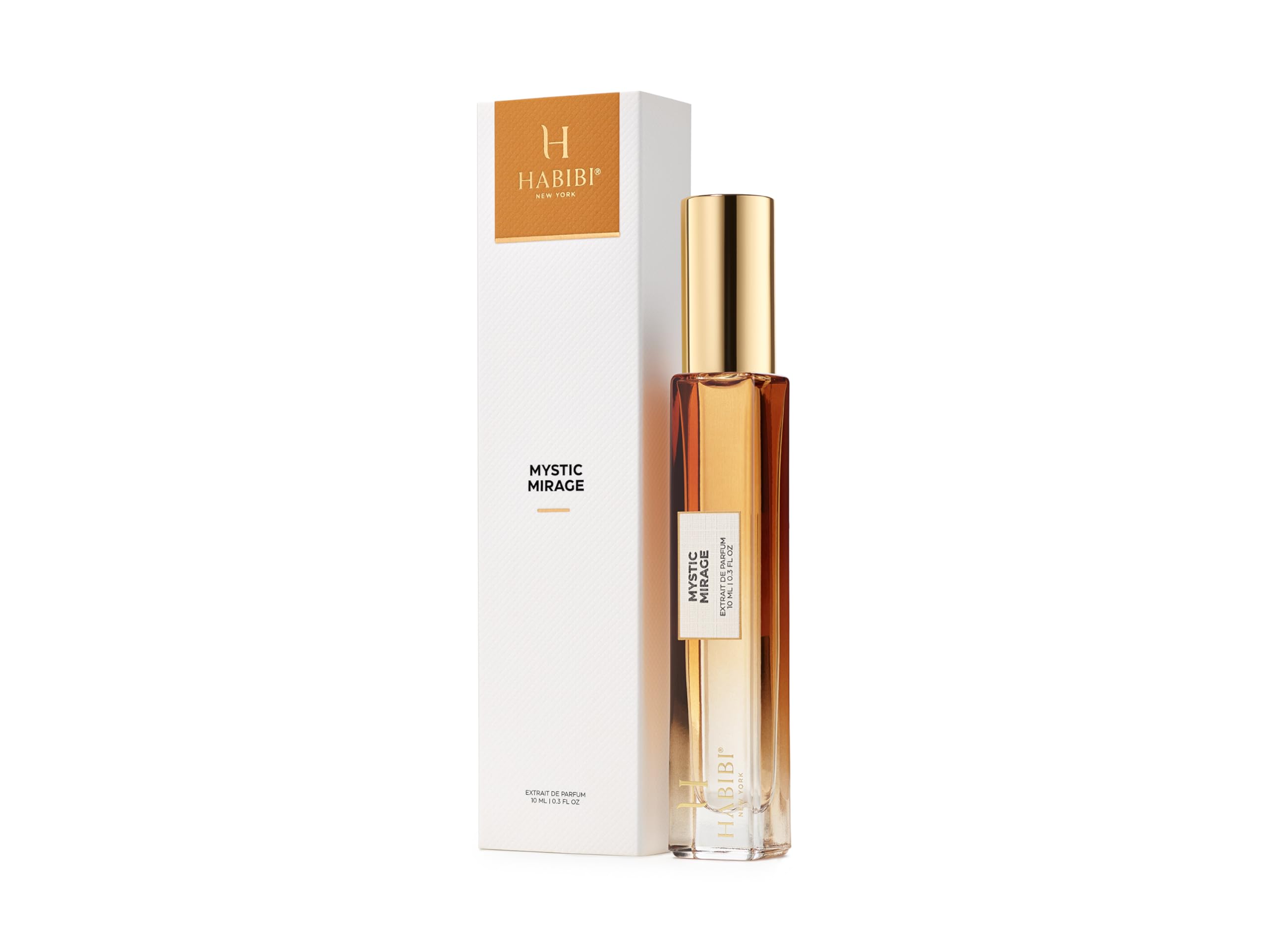 H HABIBI Mystic Mirage Extrait De Parfum – 10ml Travel Size Unisex Niche Scent with Leather Case