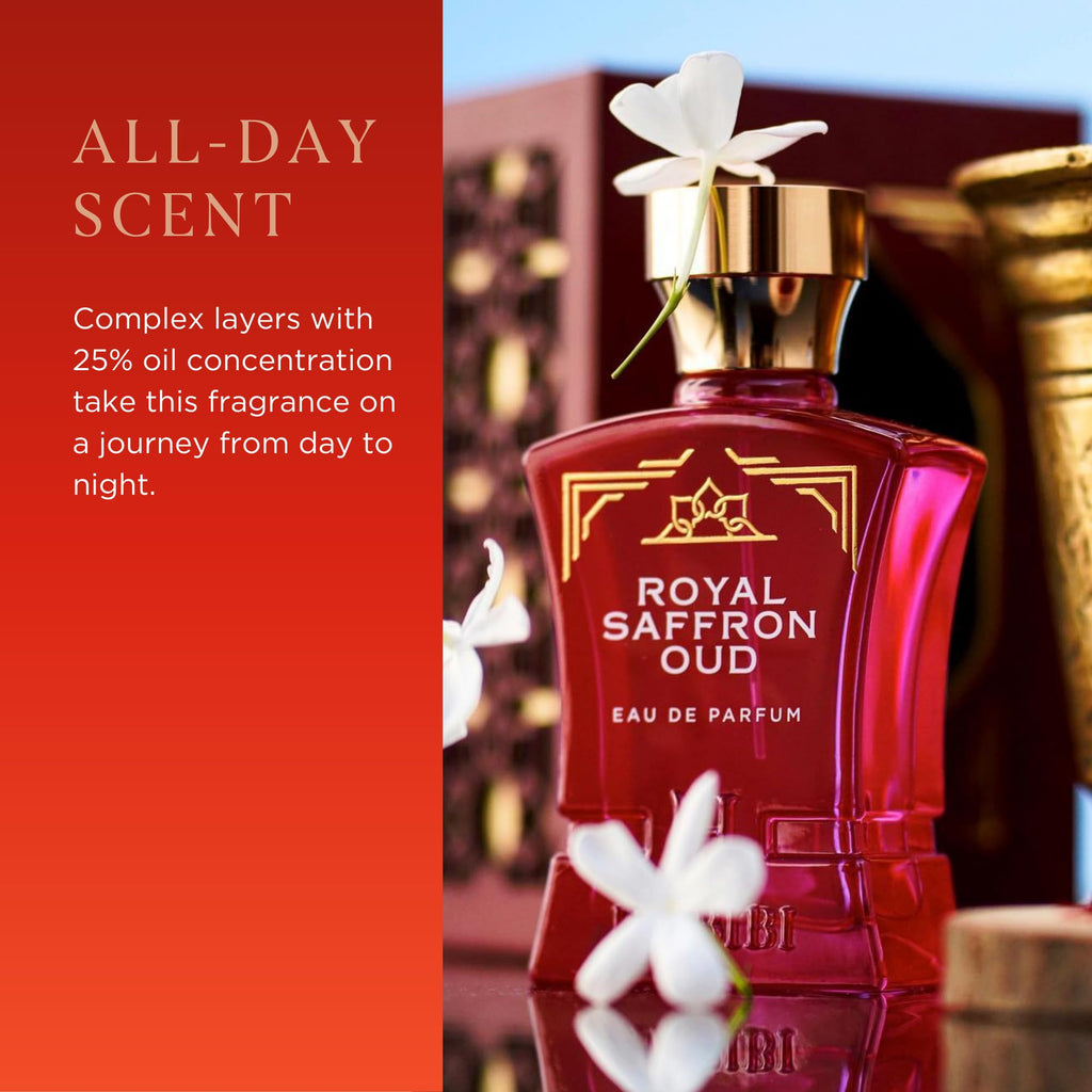 H HABIBI Royal Saffron Oud – Long-Lasting Women’s Perfume with Jasmine & Sandalwood
