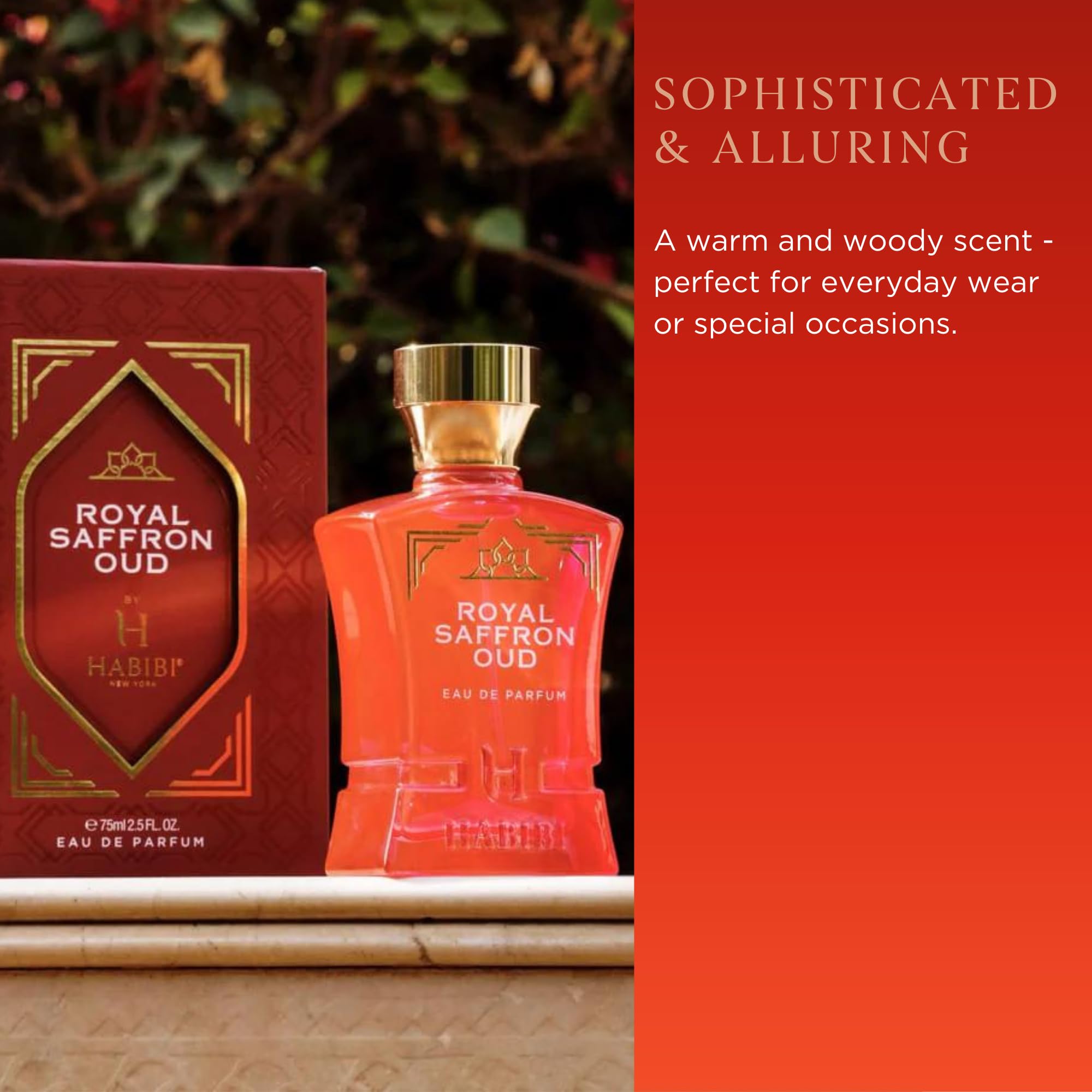 H HABIBI Royal Saffron Oud – Long-Lasting Women’s Perfume with Jasmine & Sandalwood