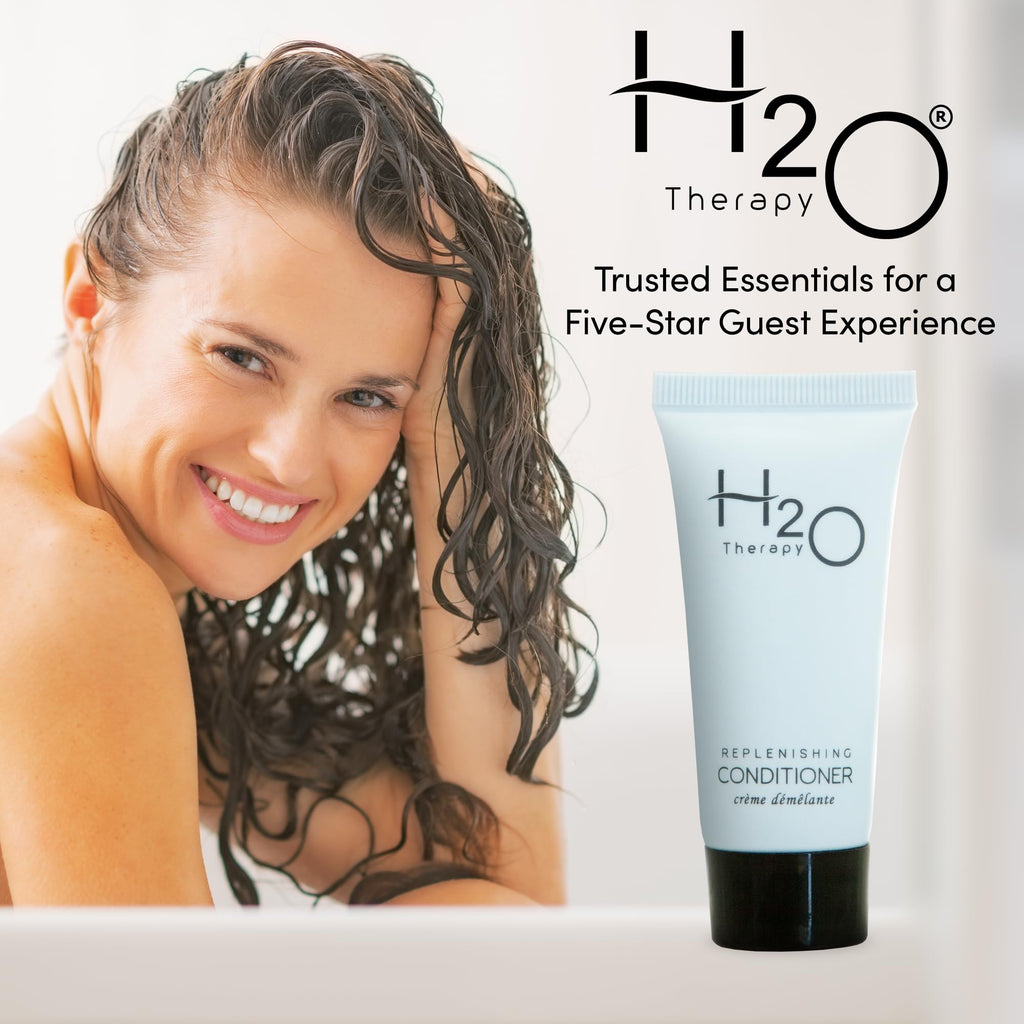 H2O Therapy Travel-Size Conditioner for Hotels, 0.85 oz — Case of 300