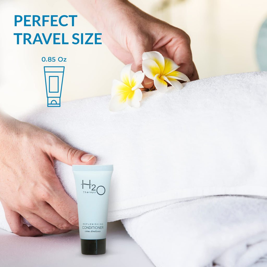 H2O Therapy Travel-Size Conditioner for Hotels, 0.85 oz — Case of 300