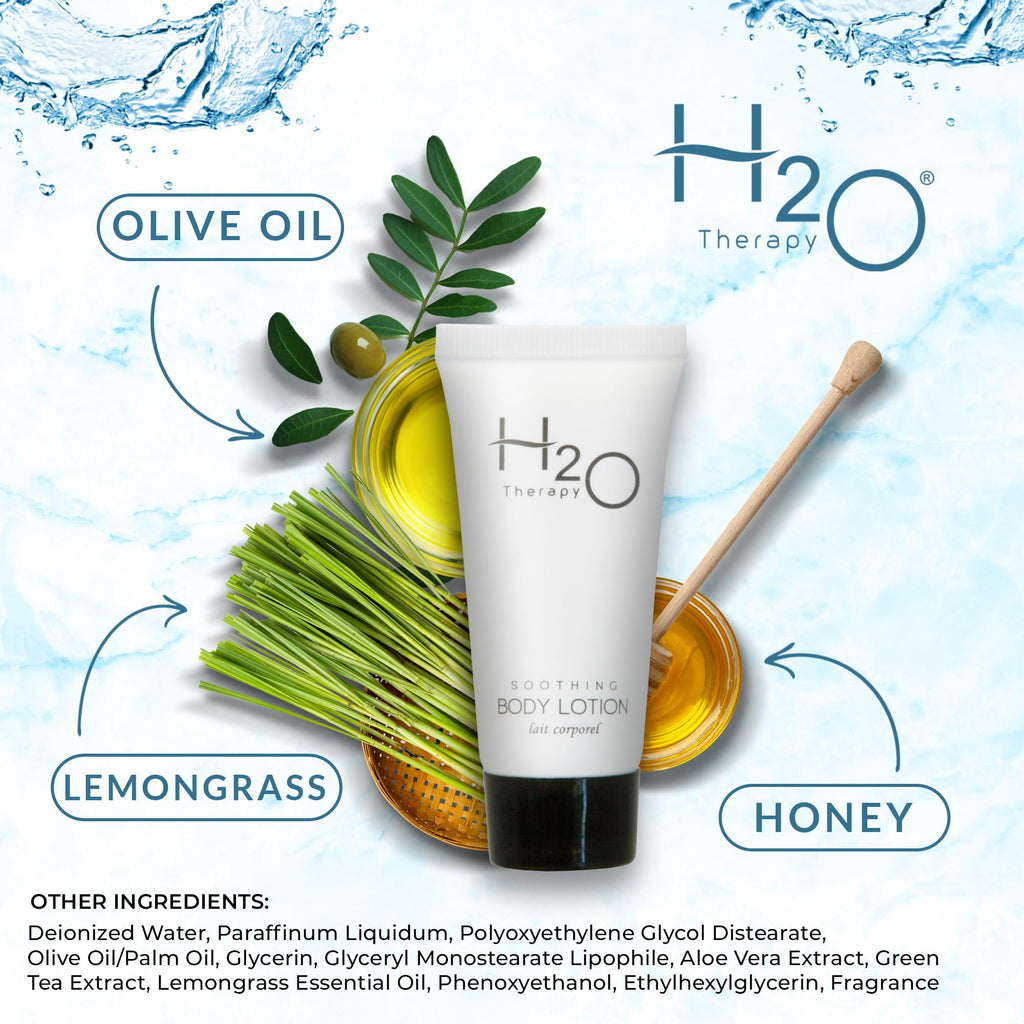 H2O Therapy Lotion – Travel Size Hotel Amenities 0.85 oz (Case of 300)