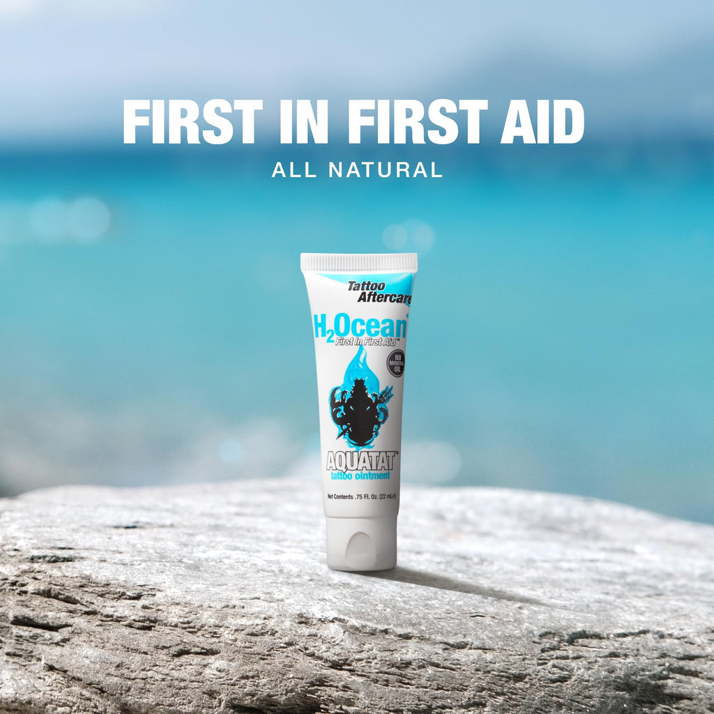 H2Ocean Aquatat Tattoo Healing Ointment - Fragrance & Dye-Free, 0.75 oz
