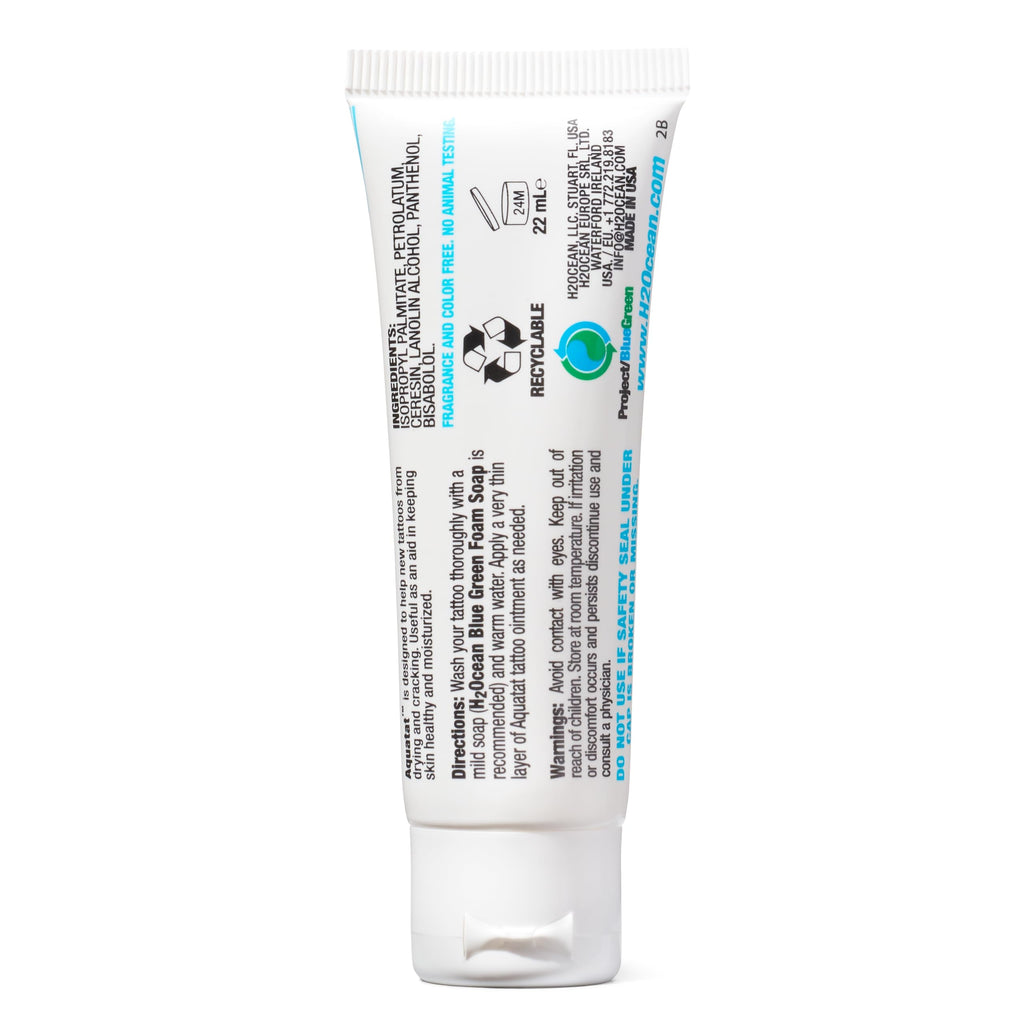 H2Ocean Aquatat Tattoo Healing Ointment - Fragrance & Dye-Free, 0.75 oz