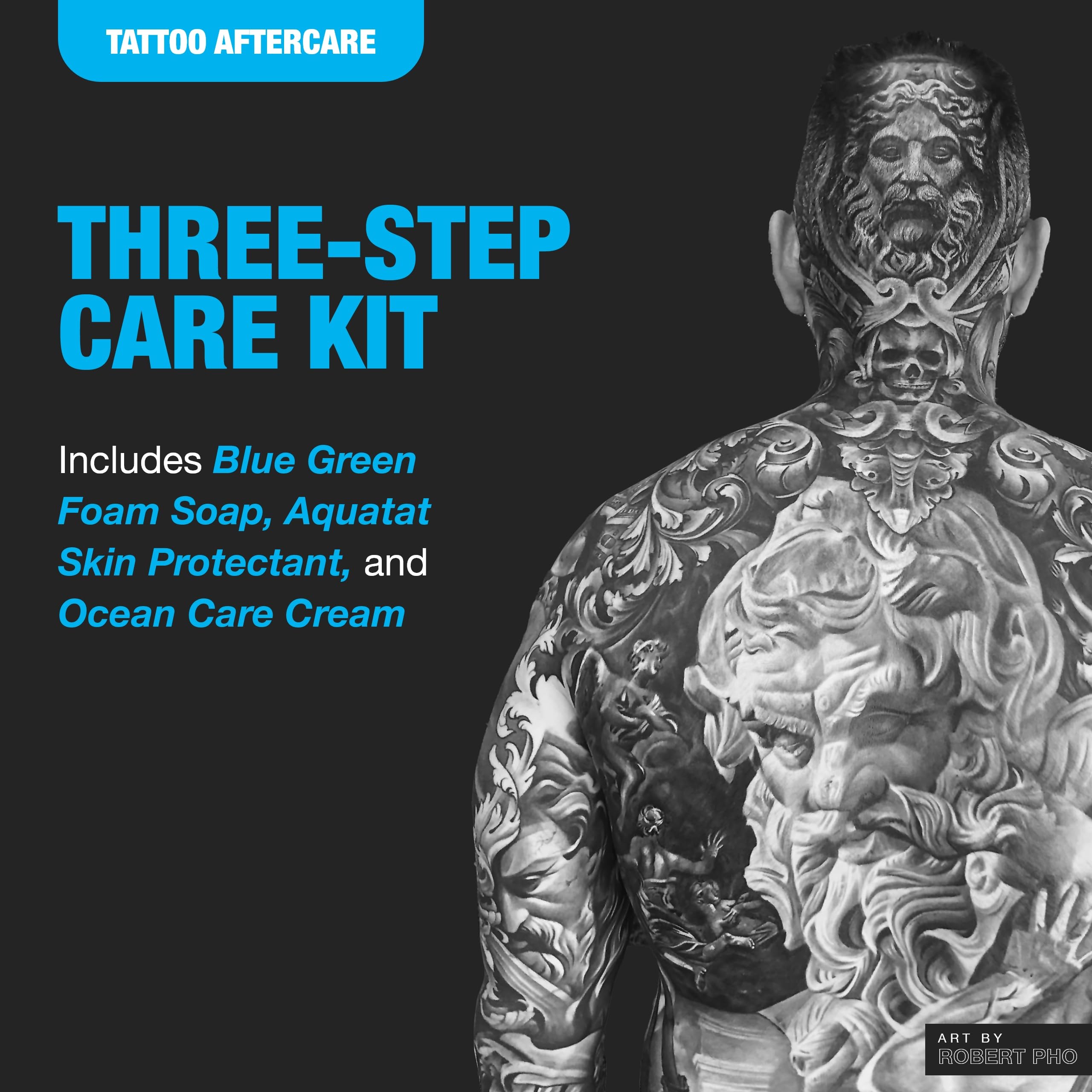 H2Ocean Extreme Tattoo Aftercare Kit – 3-Step Healing with Sea Minerals