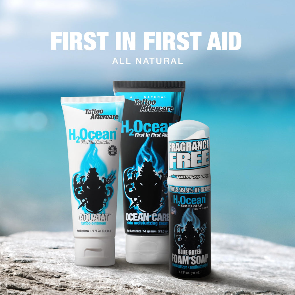 H2Ocean Extreme Tattoo Aftercare Kit – 3-Step Healing with Sea Minerals