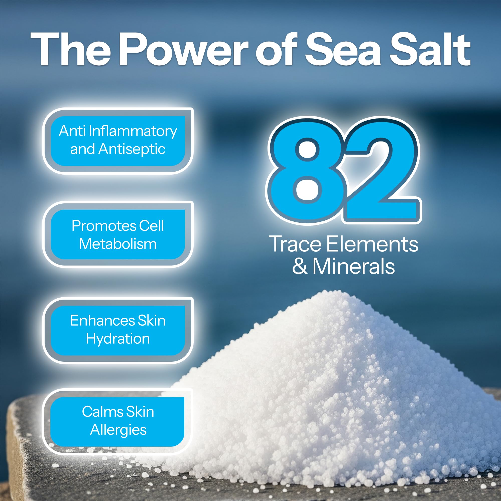 Healing Ocean Sea Salt Wound Spray – Natural Piercing & Wound Wash, Red Sea Salt & Lysozyme, 6oz