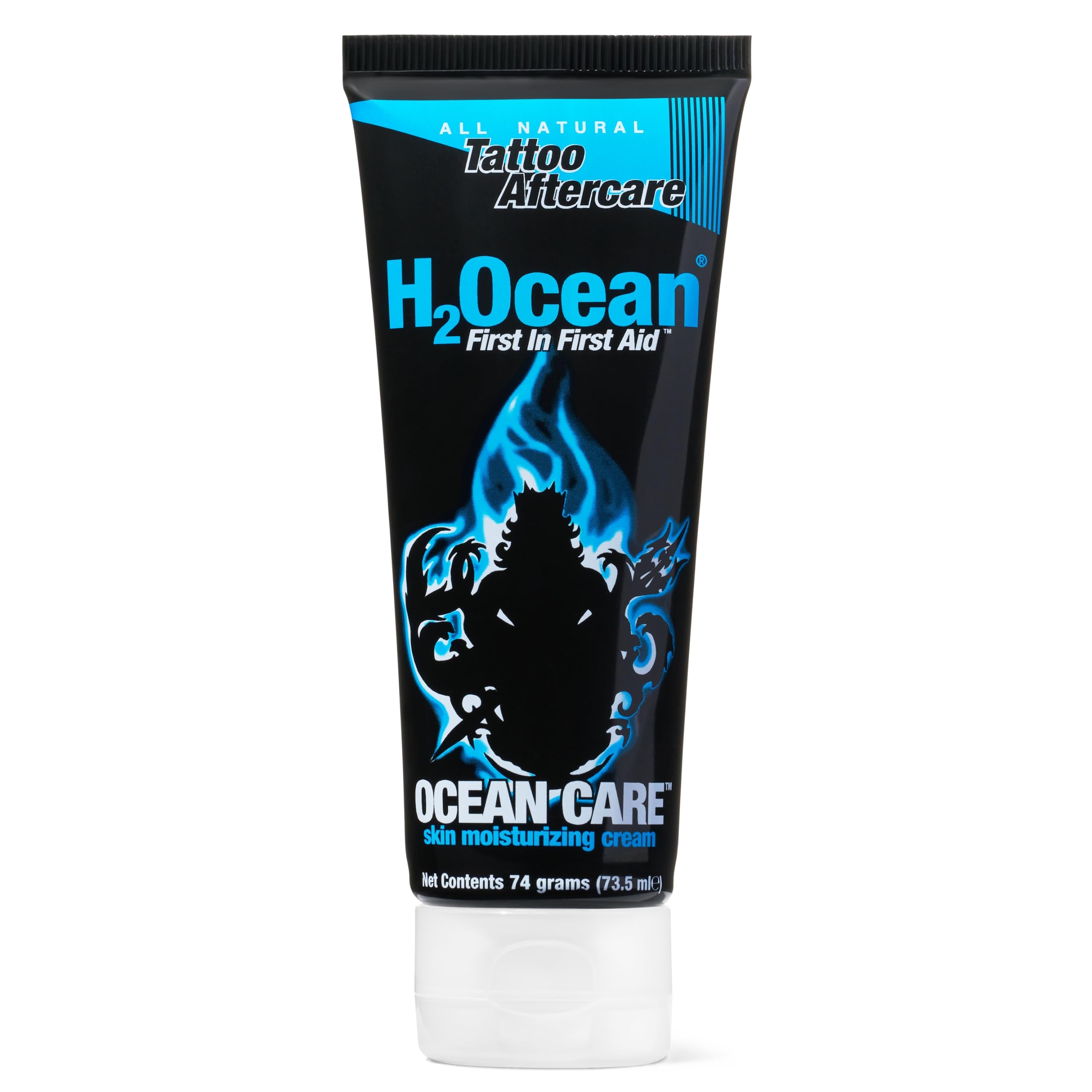 H2Ocean Tattoo Aftercare Lotion – Fragrance & Dye Free, Water-Based Vegan Moisturizer (2.5oz)