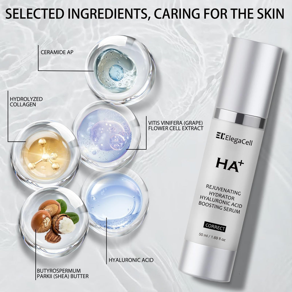 HACIRFE HA Rejuvenating Hydrator – Hyaluronic Acid Serum with Ceramides & Niacinamide
